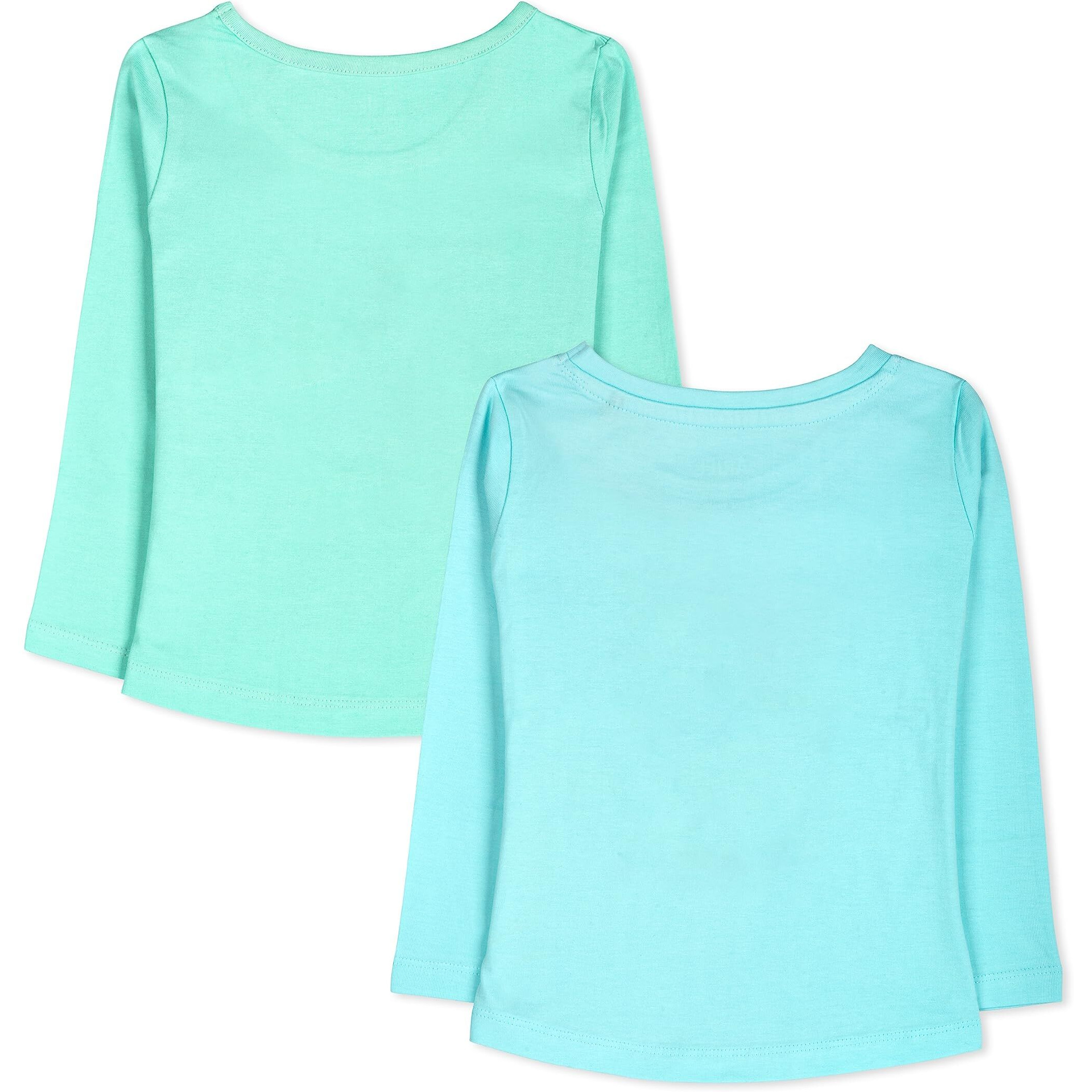 Real Basics Girls Regular Fit Full Sleeves Tshirt (Rb-G-Ftop-P2-23-S9_Fba_Multicolour_2-3 Years)