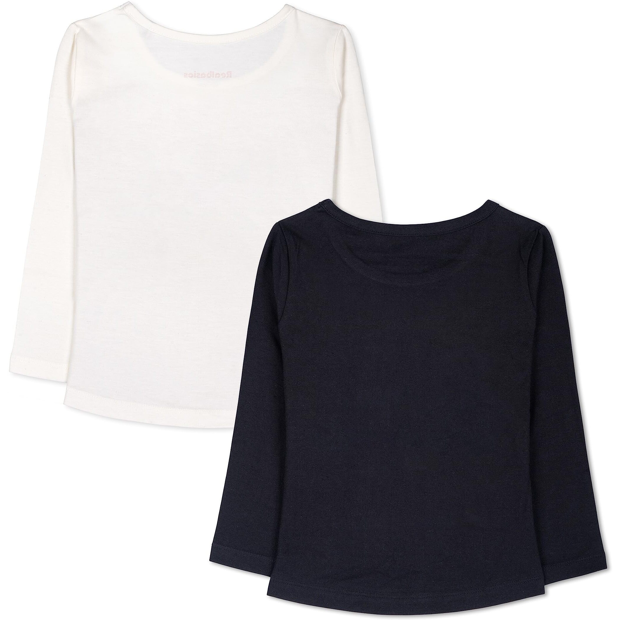 Real Basics Girls Regular Fit Full Sleeves Tshirt (Rb-G-Ftop-P2-910-S8_Fba_Multicolour_9-10 Years)