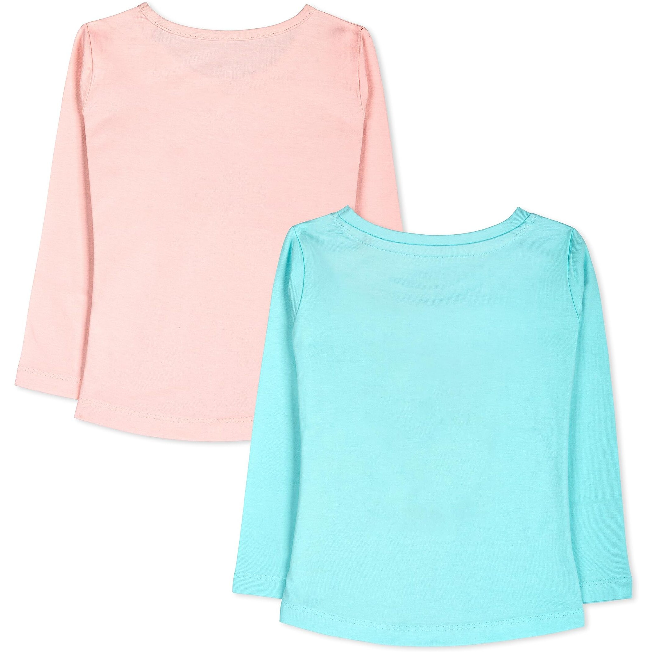 Real Basics Girls Regular Fit Full Sleeves Tshirt (Rb-G-Ftop-P2-45-S1_Fba_Multicolour_4-5 Years)