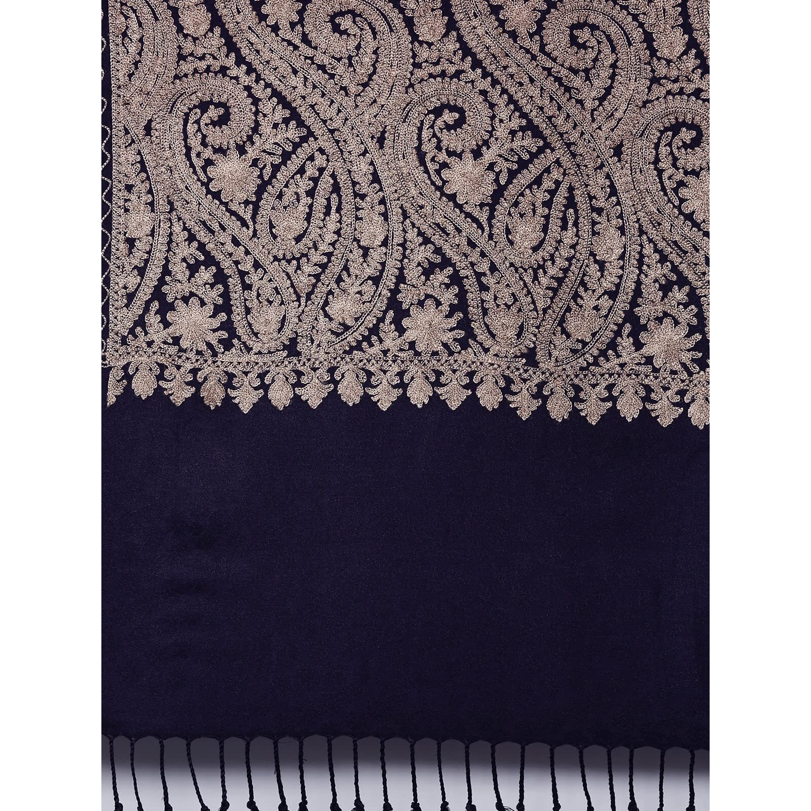 Pashmoda Women Firdousi Aari Embroidered Kashmiri Stole (Size 71X203 Cm)