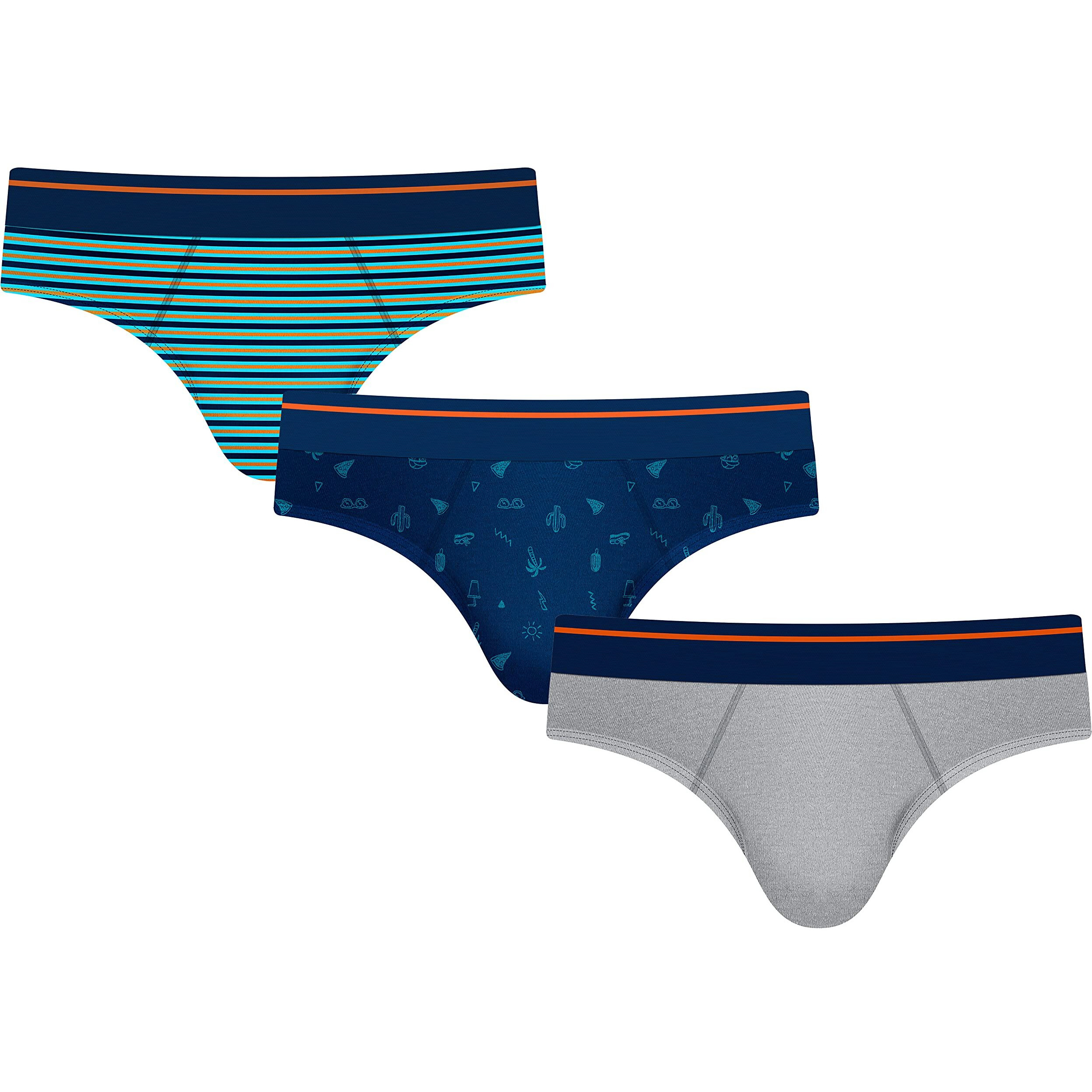 Real Basics Boys Cotton Briefs (Pack Of 3) (Rb-Brief-P3-S1-1314_Multicolor_13 Years-14 Years)