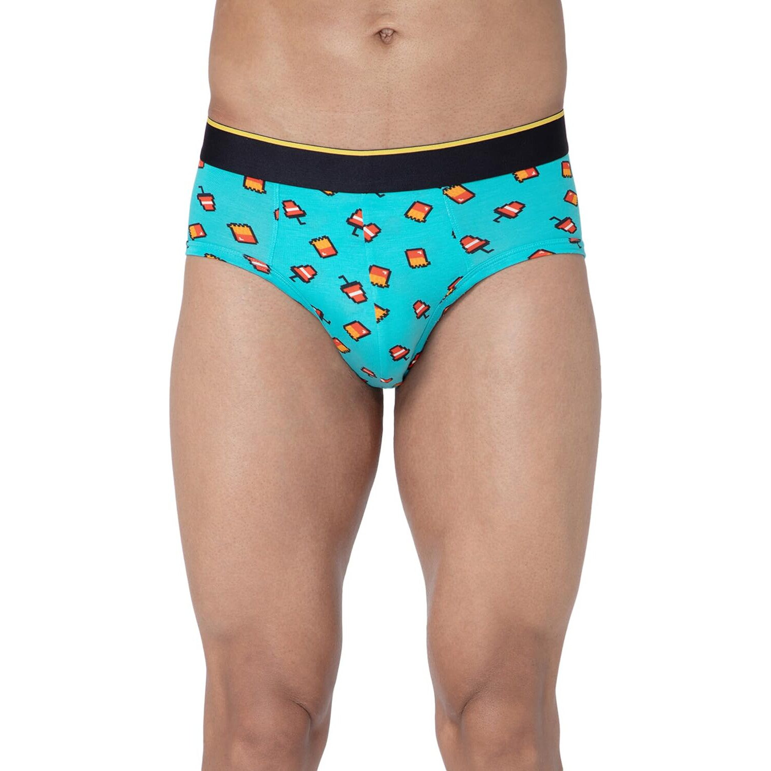 Bummer Men's Printed Micro Modal Briefs Underwear | Ultra Soft & Breathable | Pack Of 1