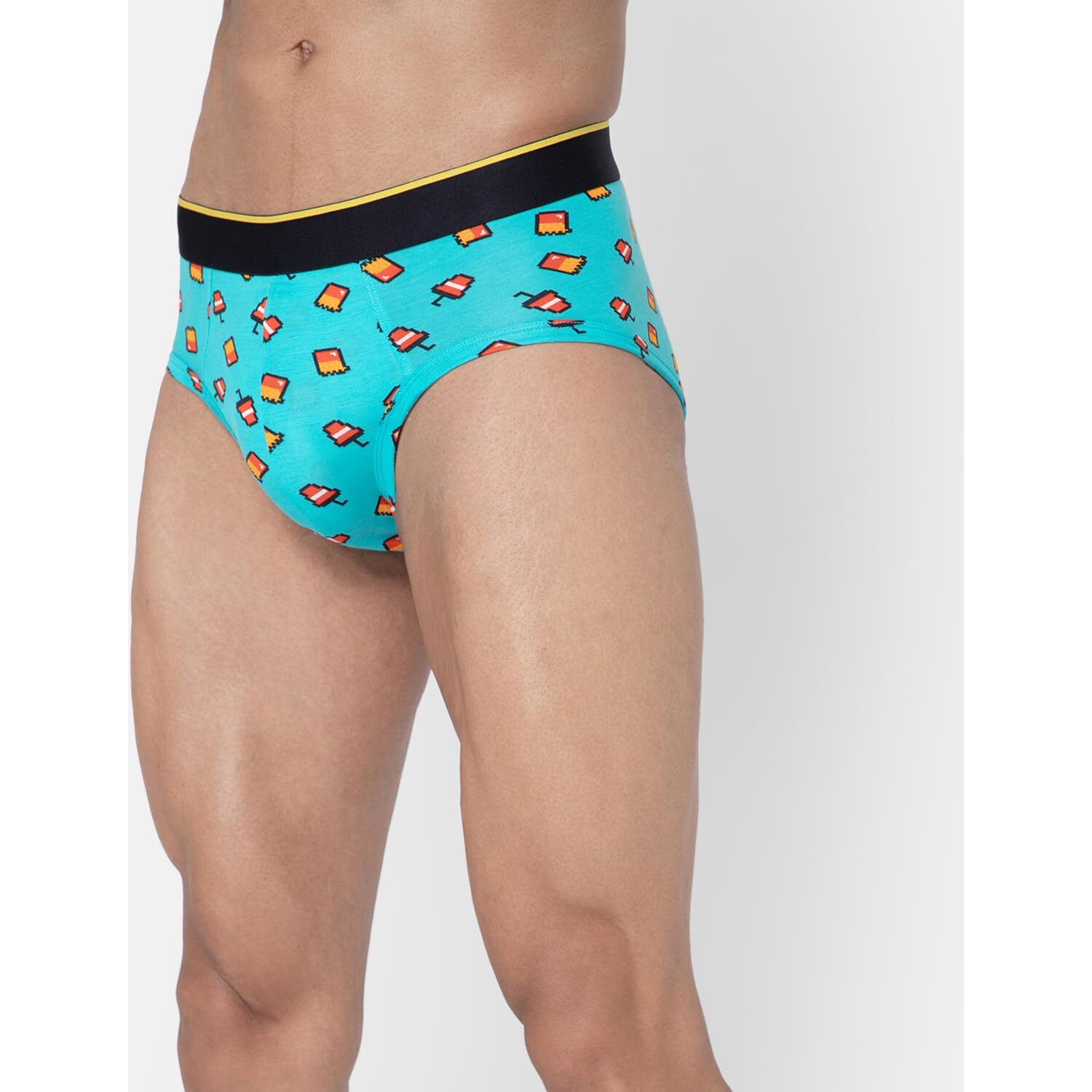 Bummer Men's Printed Micro Modal Briefs Underwear | Ultra Soft & Breathable | Pack Of 1