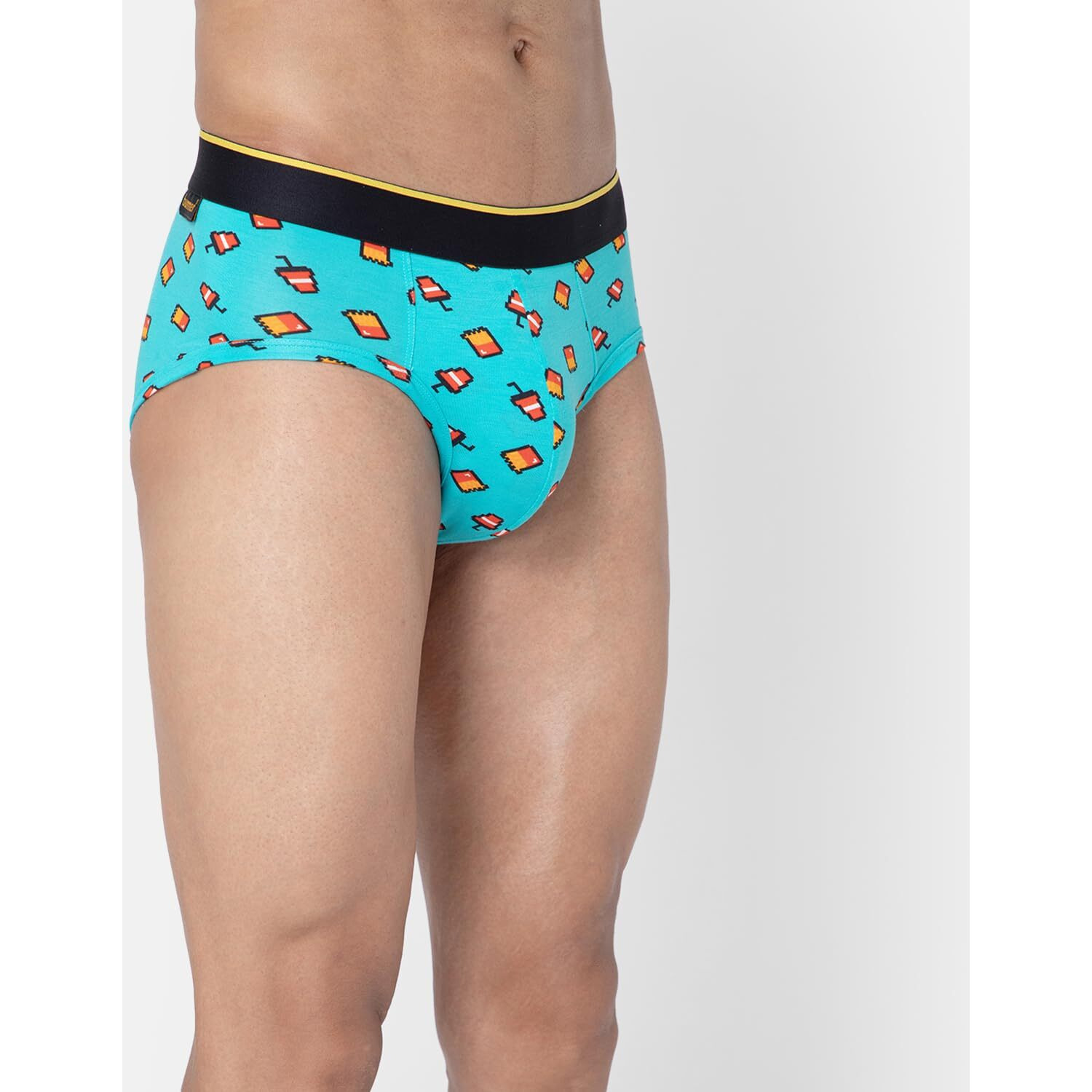 Bummer Men's Printed Micro Modal Briefs Underwear | Ultra Soft & Breathable | Pack Of 1