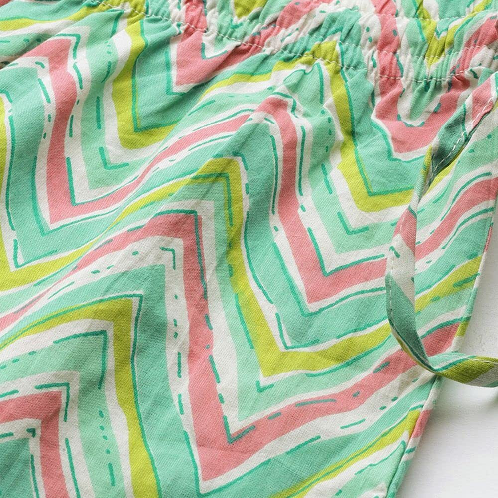 Anubhutee Women's Green & Pink Pure Cotton Printed Night Suit (Anu2001318S)