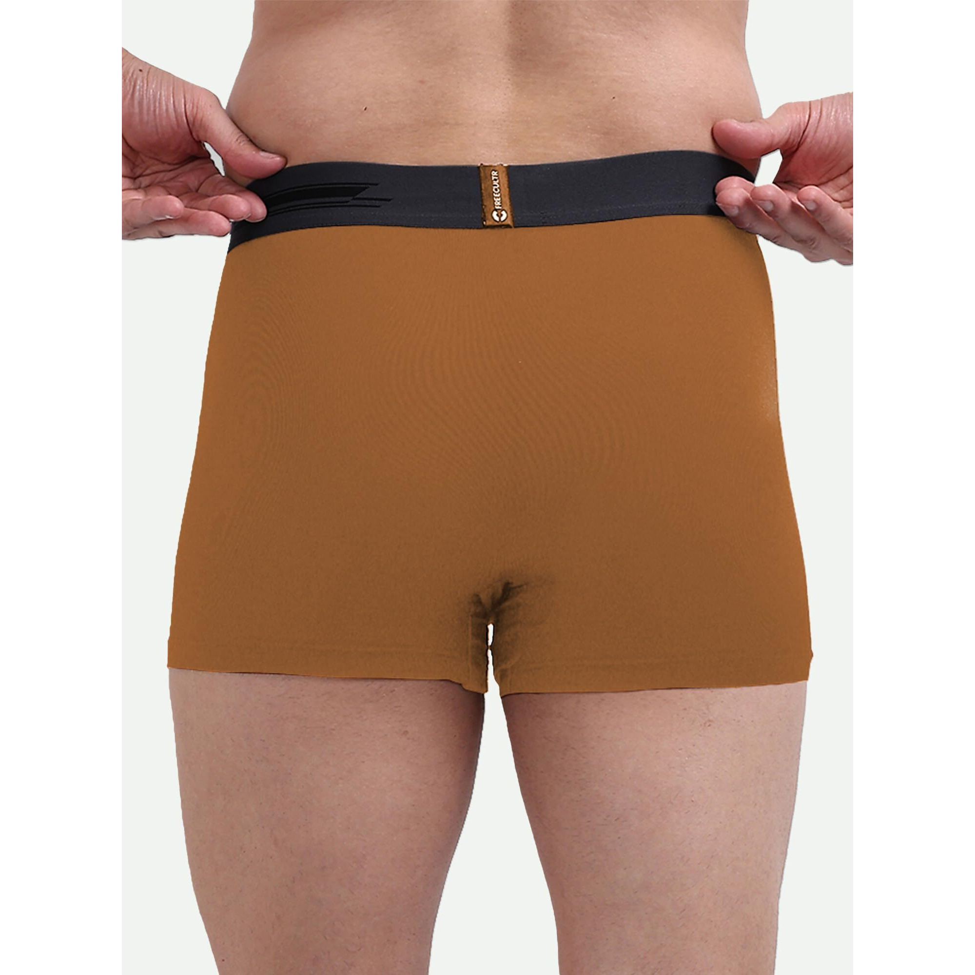 Freecultr Men's Underwear Anti Bacterial Micromodal Airsoft Trunk - Non Itch No Chaffing Sweat Proof - Size S Pack Of 3-Sassy Red,Martini Blue,Bourbon Yellow