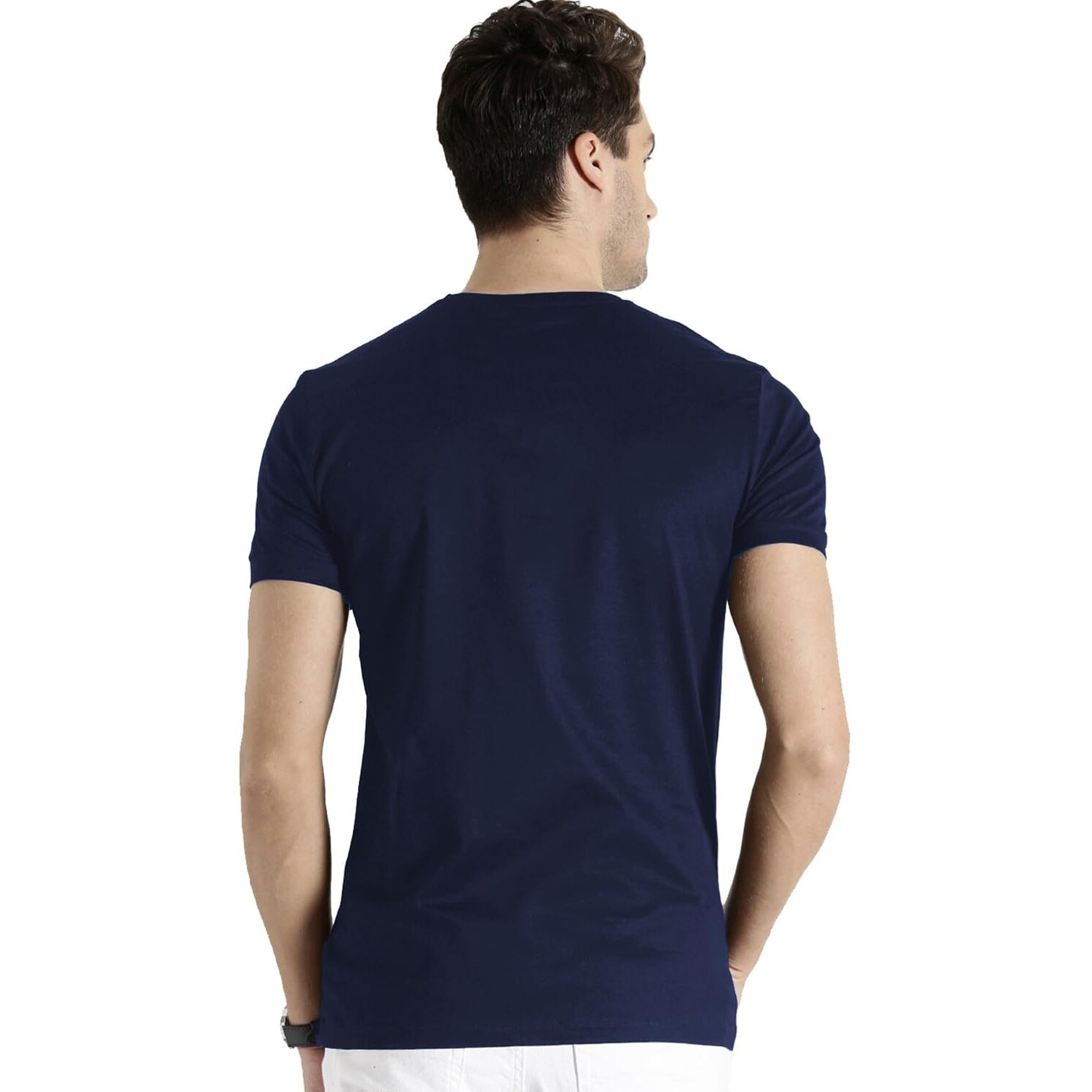 Adro Die With Memories Not With Dreams Mens Printed T-Shirt (M, Navy Blue)