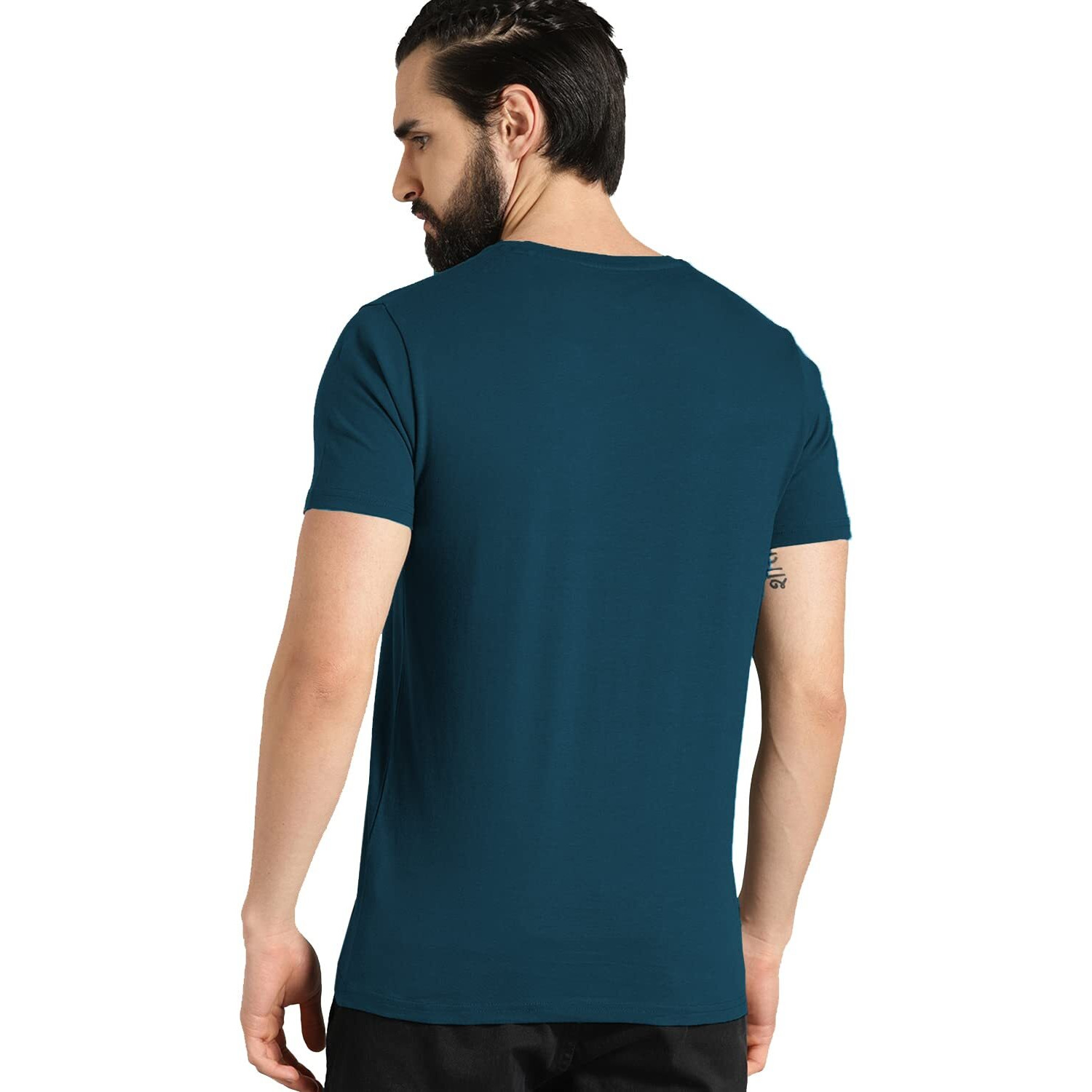 Adro Die With Memories Not With Dreams Mens Printed T-Shirt (L, Steel Blue)