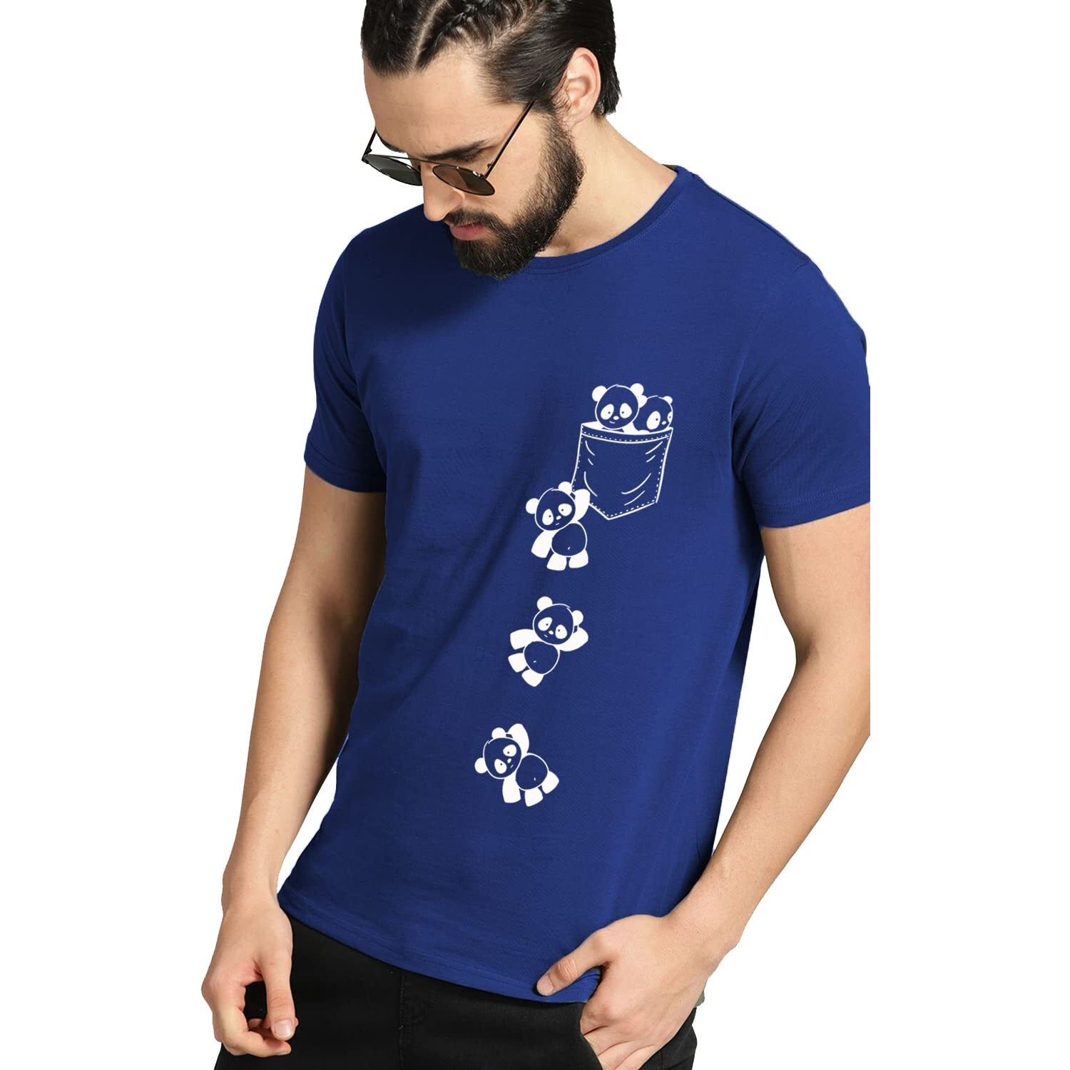 Adro Men's Graphic Printed T-Shirt (Rnr-M-Poc-Rb_Royal Blue_L)