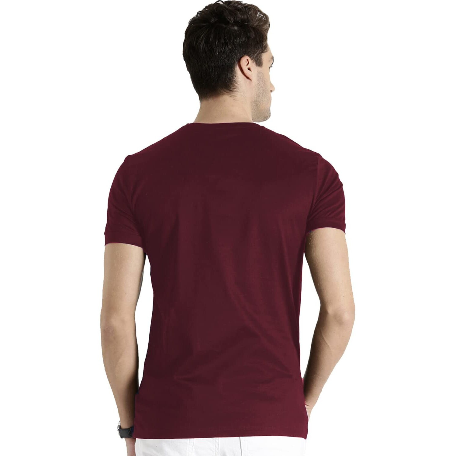 Adro Men's Graphic Printed T-Shirt (Rnr-M-Poc-Mr_Maroon_3Xl)