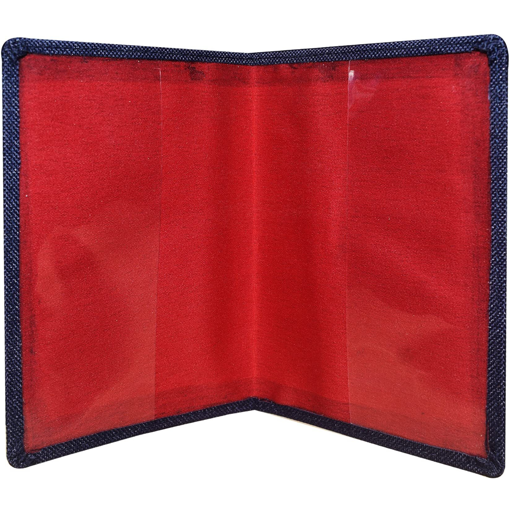 Abys Blue Fabric Passport Cover For Men & Women (Pack Of 2)