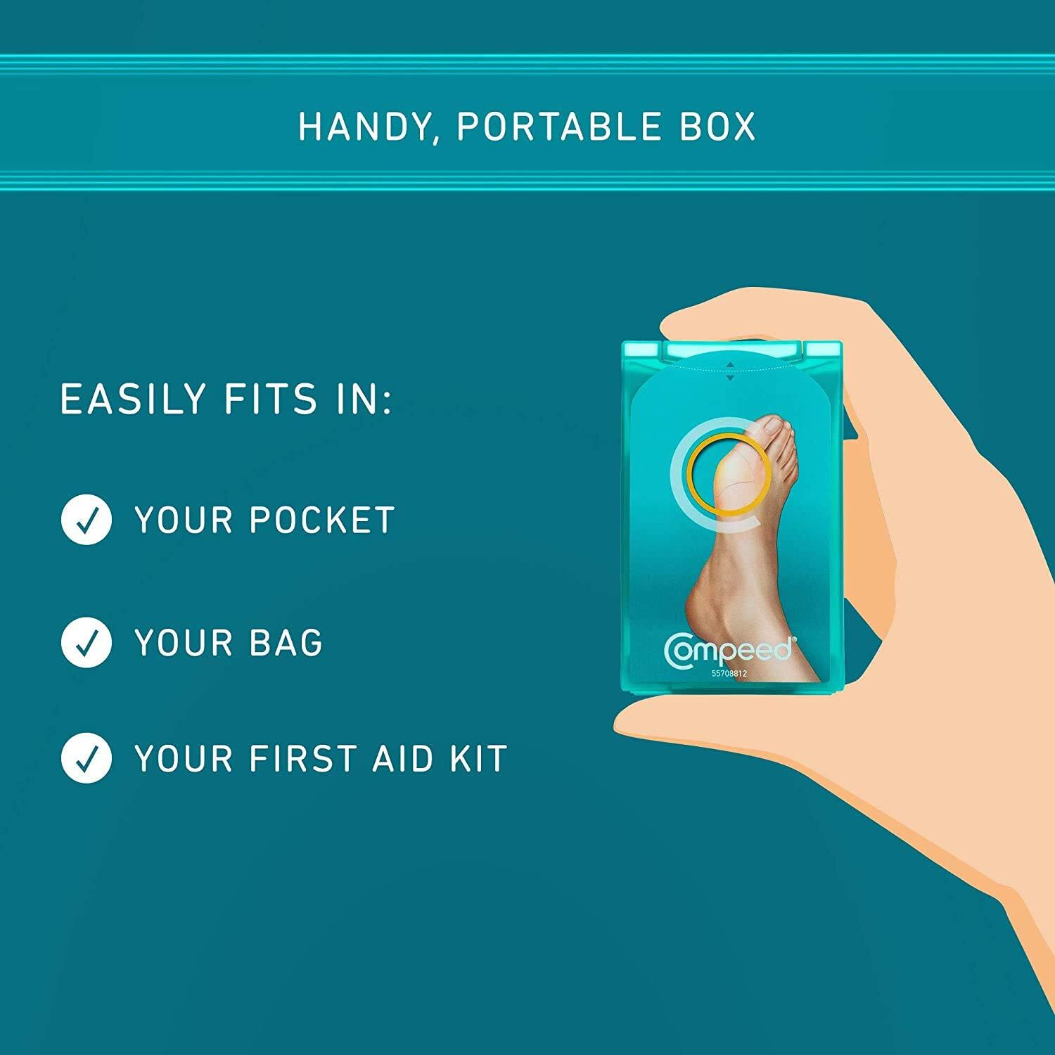 Compeed Bunion Corrector Bandage Pads Instant Relief From Pressure N Rubbing From Shoe While Walking For Men N Women, 5 Patches, Medium, Set Of 3