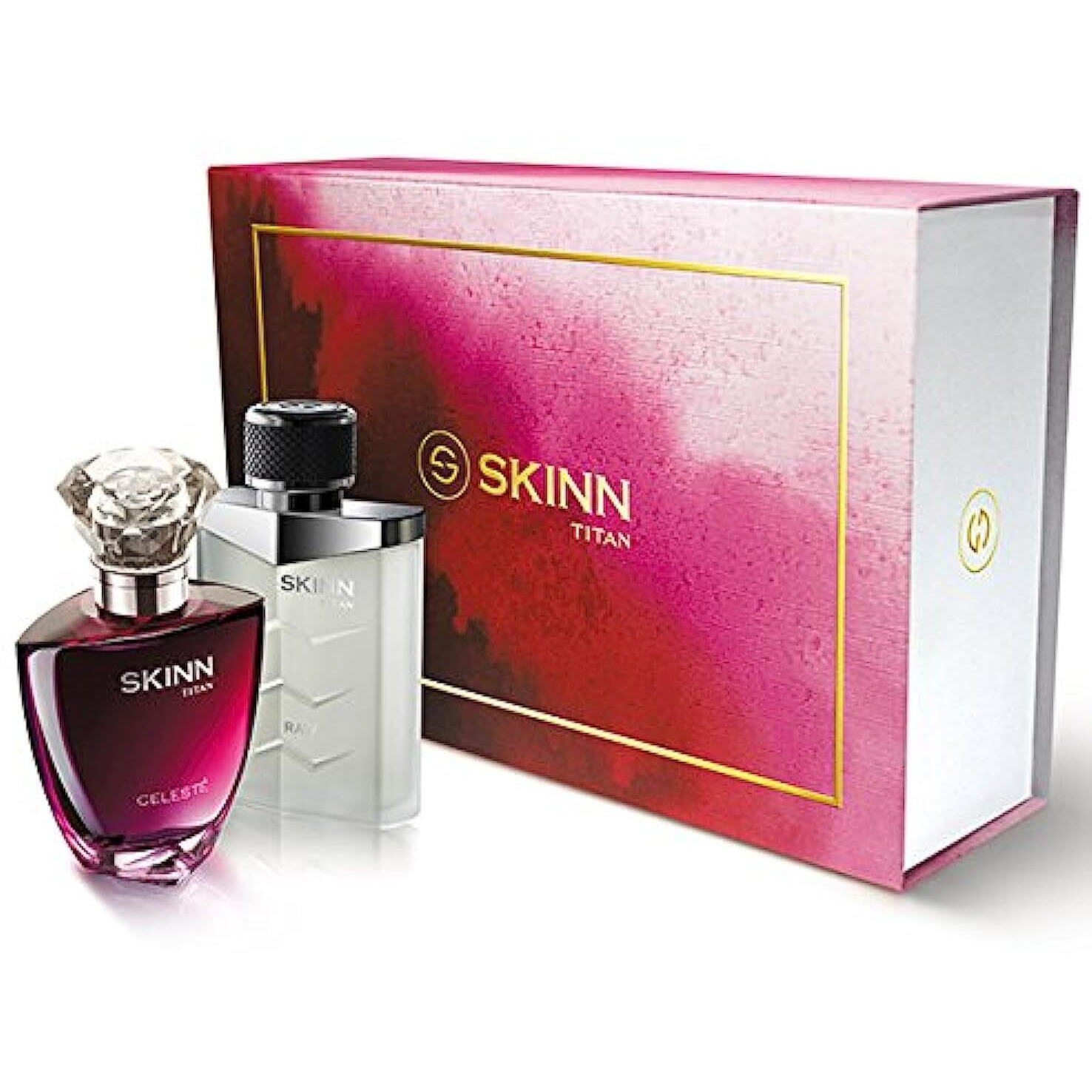 Titan Adults Skinn Citrus Spray Gift Set For Couple, 100 Ml