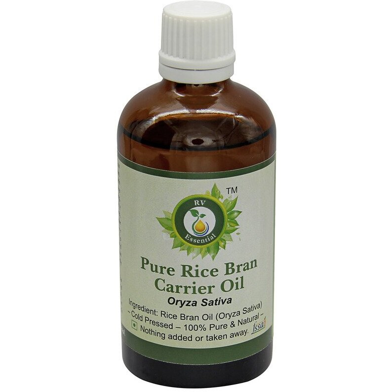 R V Essential Pure Rice Bran Carrier Oil 100Ml- Oryza Sativa