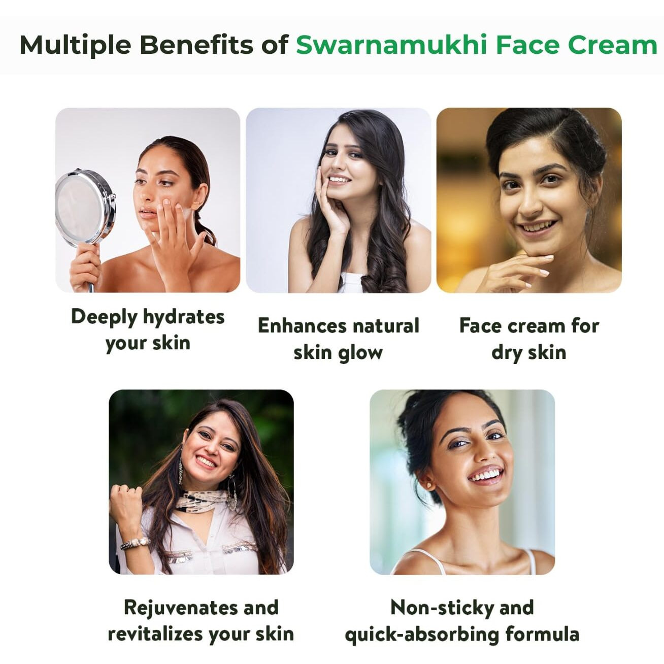 Kerala Ayurveda Swarnamukhi Face Cream - 20 G (Pack Of 3)