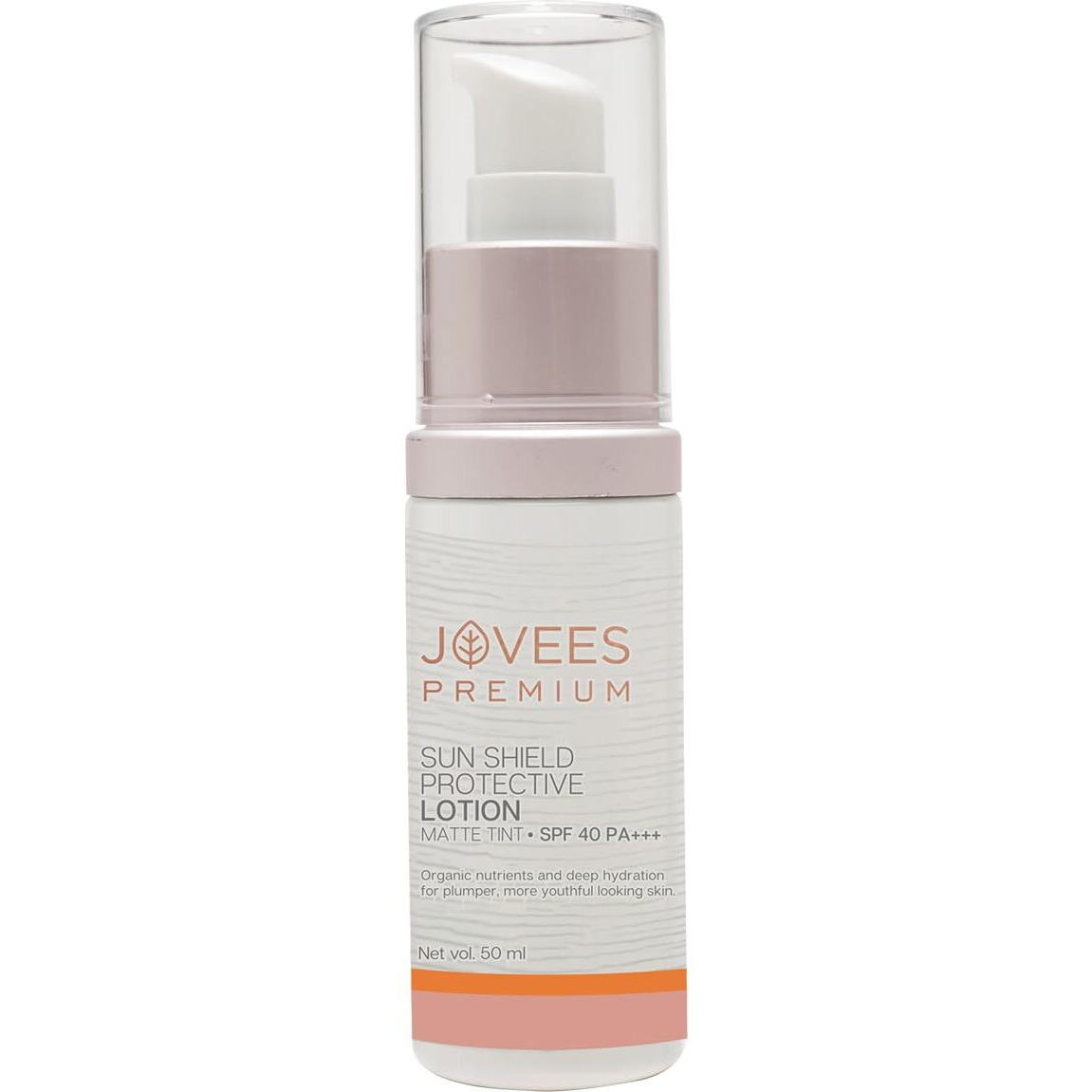Jovees Premium Sun Shield Protective Lotion Spf 40 | Broad Spectrum Pa+++ | Matte Tint | Infused With Organic Extracts | Lightweight And Oil Free 50Ml