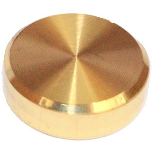 Riseom Round Mirror Cap/Screws Cap Cover/Nails Decorative/Mirror Nail Decorative Cover Made Of Brass(Pack Of 4, 25Mm-Goldyellow)