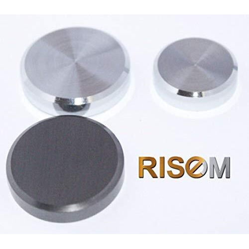 Riseom Brass Round Mirror Cap/Screws Cap Cover/Nails Decorative/Mirror Nail Decorative Cover (Pack Of 10, 25Mm-Chrome)