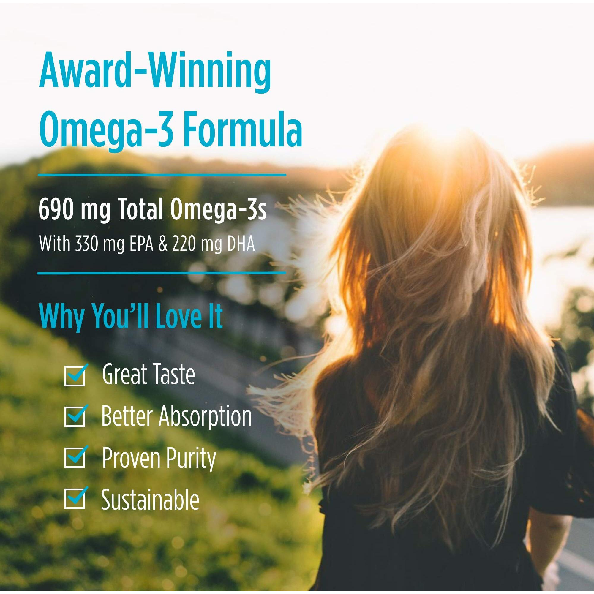 Nordic Naturals Omega 3 Fish Oil Epa And Dha | 690Mg Omega 3 Fish Oil Support Brain, Heart Health & Immunity | Omega Fish Oil For Men & Women Lemon Fish Oil Flavour 60 Softgels