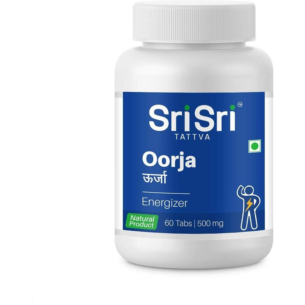 Sri Sri Tattva Shuddhta Ka Naam Oorja Forte - Anti Fatigue, 60 Tabs | 500Mg (Pack Of 1)