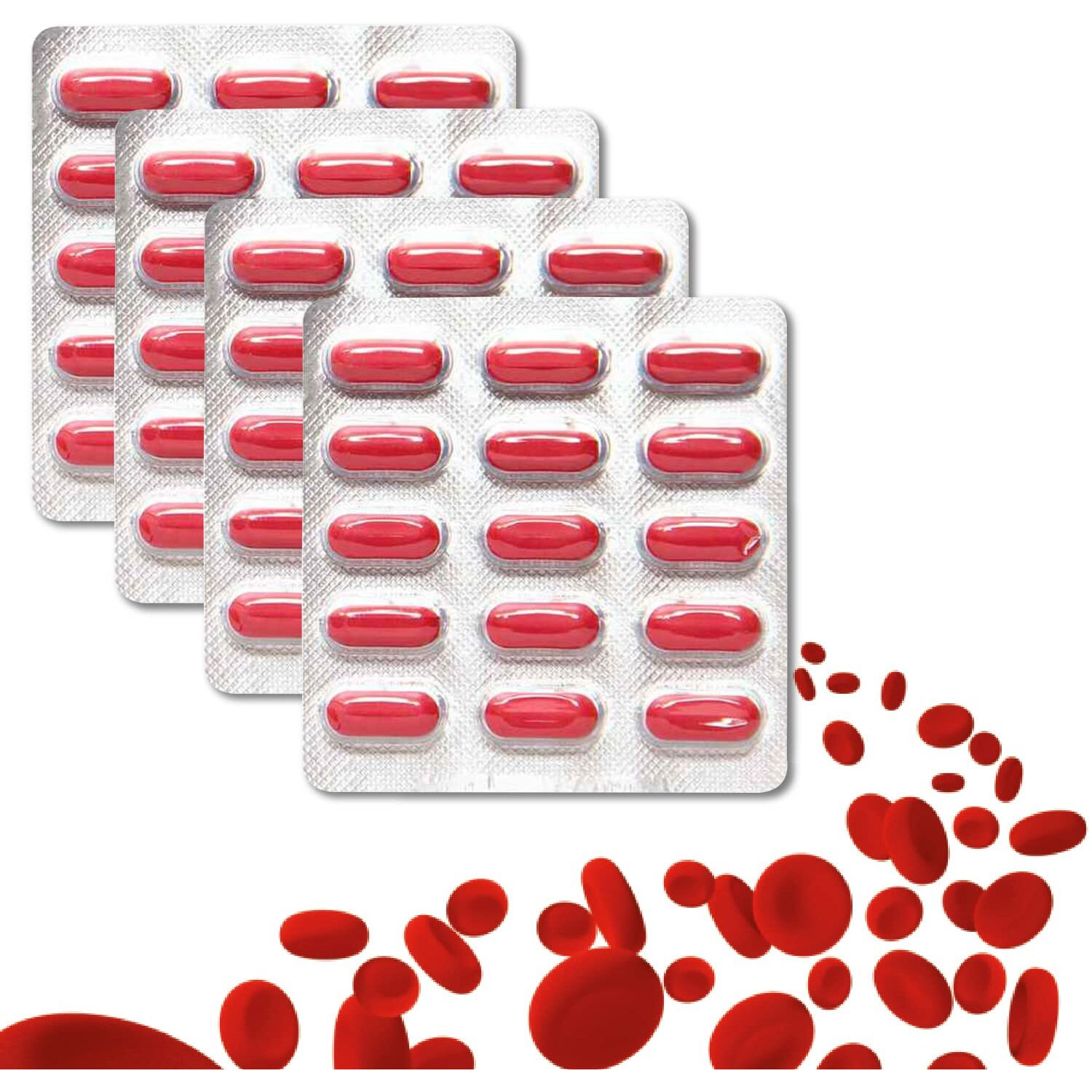 Mumfer-Max (Pack Of 4) 60 Tablets|Iron,Folic Acid Supplement,Vitamin C & Vitamin B12|Supports Blood Building,Immunity & Energy, 100 Grams