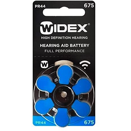 Widex Hearing Aid Battery- Size 675- Hear.Com (Pack Of 120 Batteries -20 Strips)