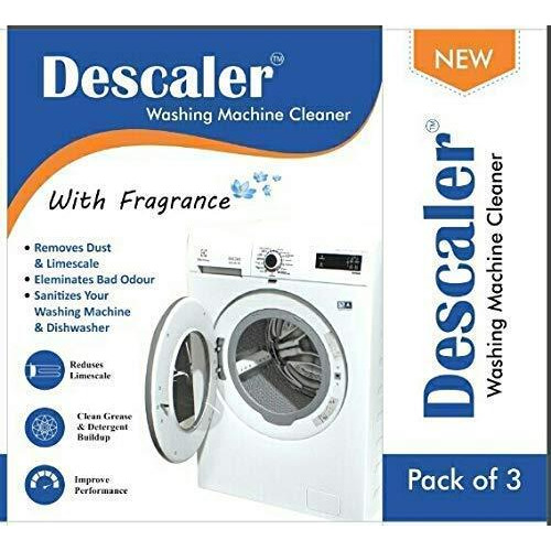 Kedy Descaler Powder For All Washing Machines (Samsung, Whirlpool, Lg, Bosch, Haier, Godrej) (Washing Machine Descaling Powder And Drum Cleaner) Scale Remover (Powder Pack Of 3)