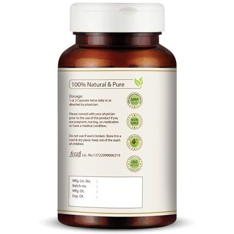 Vedikroots Salacia Oblonga Capsules 60 Nos. Per Bottle I Blood Sugar & Cholesterol Management I Blood Sugar Supplement | Natural Salacia Plant Extracts I Safe Ingredients (Pack Of 1)