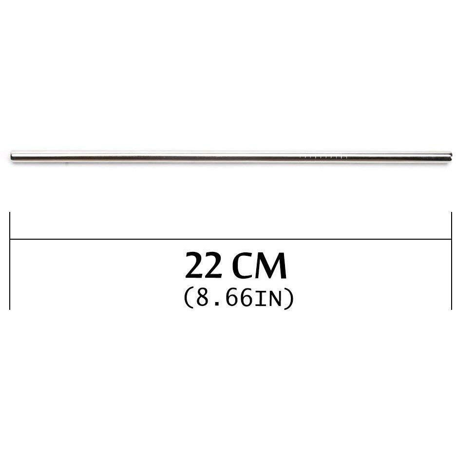 Fancyku Bpa-Free Metal, Thick, Long, Dishwasher Safe Stainless Steel Drinking Straws, 8.5 Inches (3 Bend And 3 Straight And 2 Cleaning Brushes) (Set Of 1)