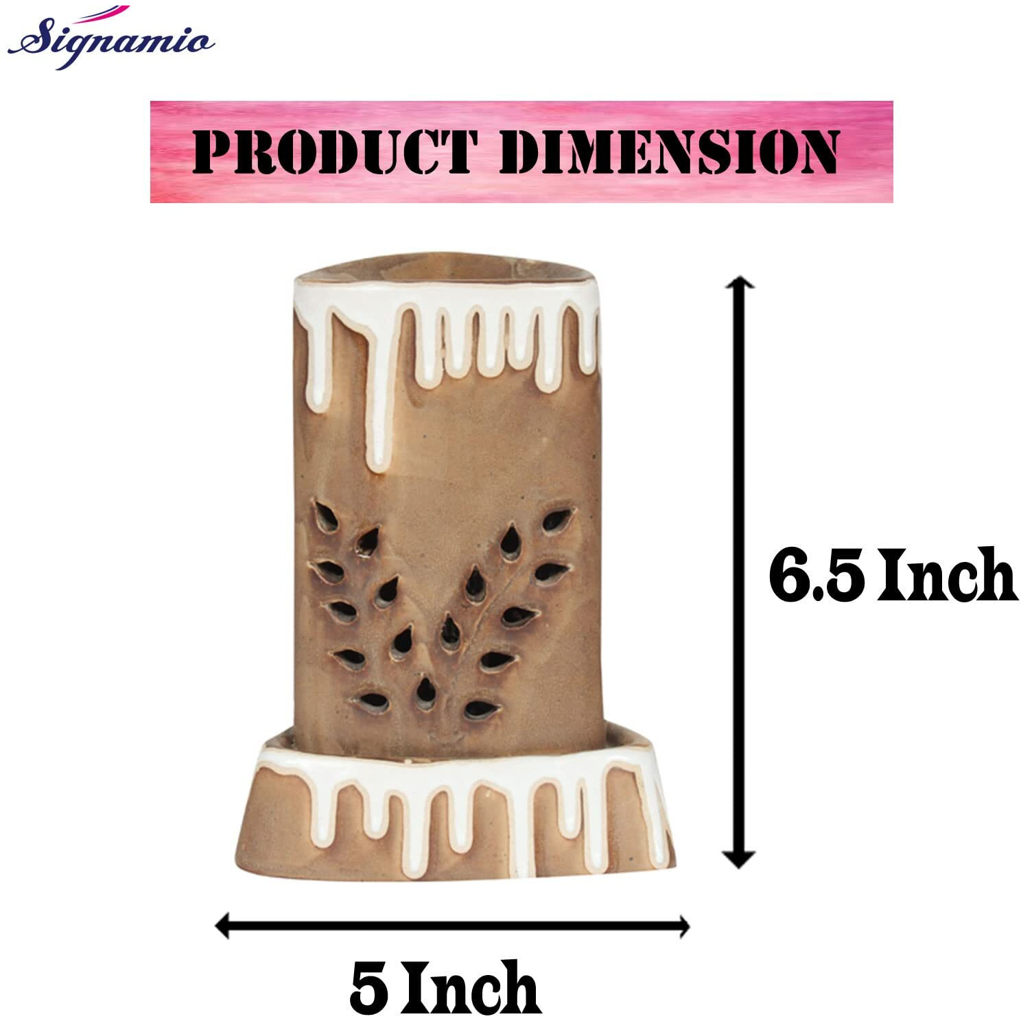 Signamio Ceramic Aroma Burner Diffuser For Home Fragrance Lamp For Home,Office, Bathroom, Pooja Room, Meditation, Yoga - Dn-2 (Rose, Sandal, Lemon Fragrance)
