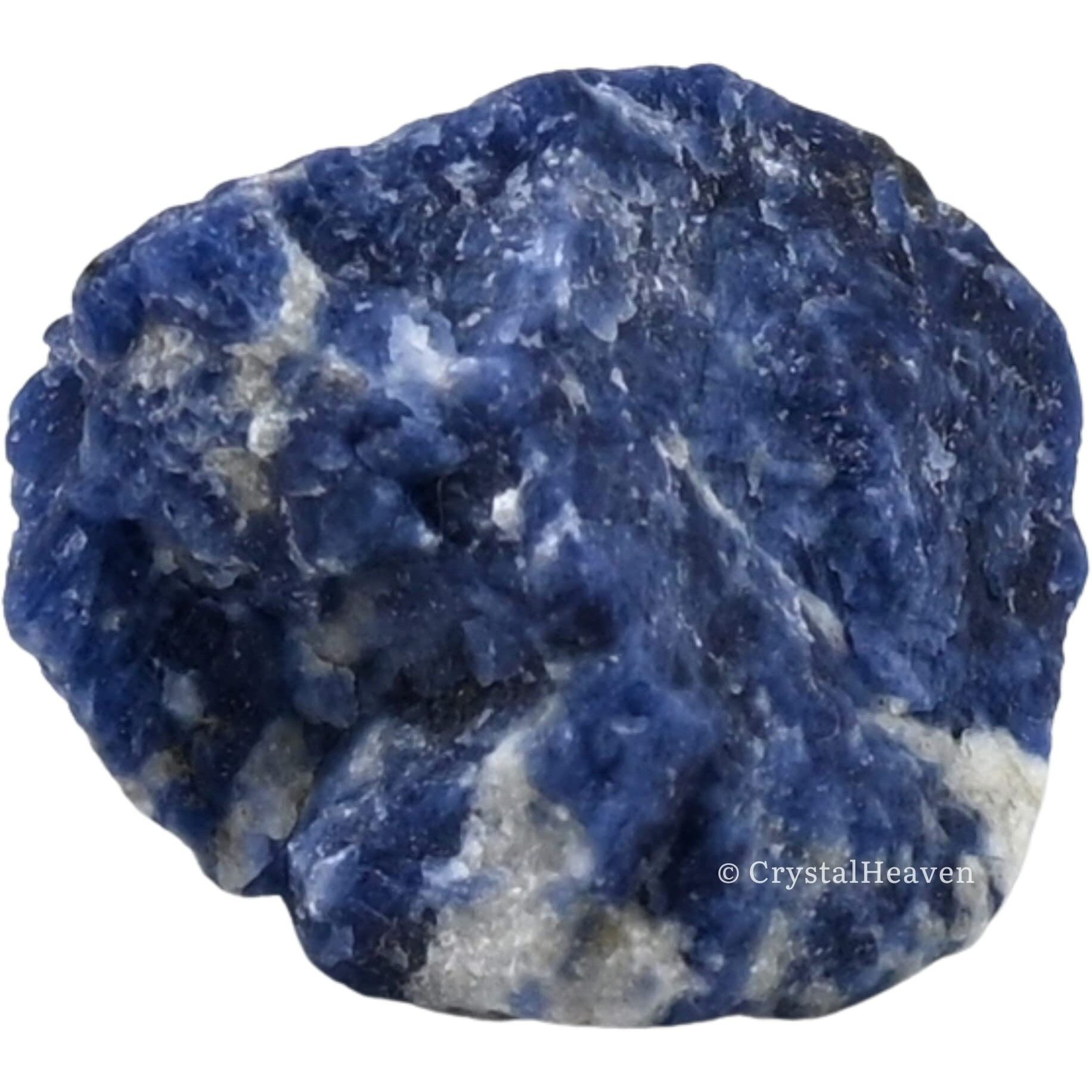 Crystal Heaven Certified Sodalite Crystal Healing Rough Stone, Natural Raw Crystals For Manifestation, Meditation And Reiki Healing (2 Pieces)
