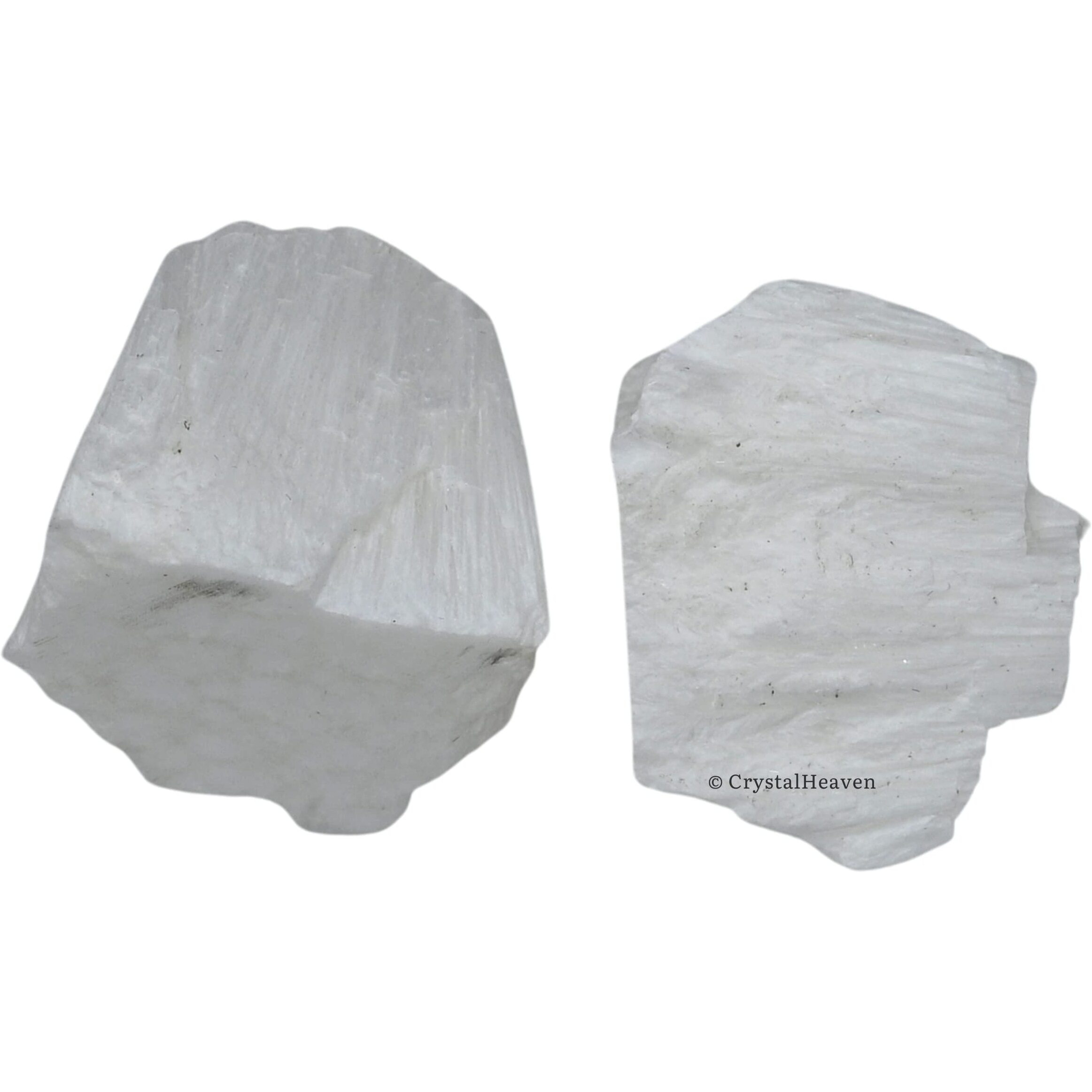 Crystal Heaven Scolecite Crystal Healing Rough Stone, Natural Raw Crystals For Manifestation, Meditation And Reiki Healing (2 Pieces)