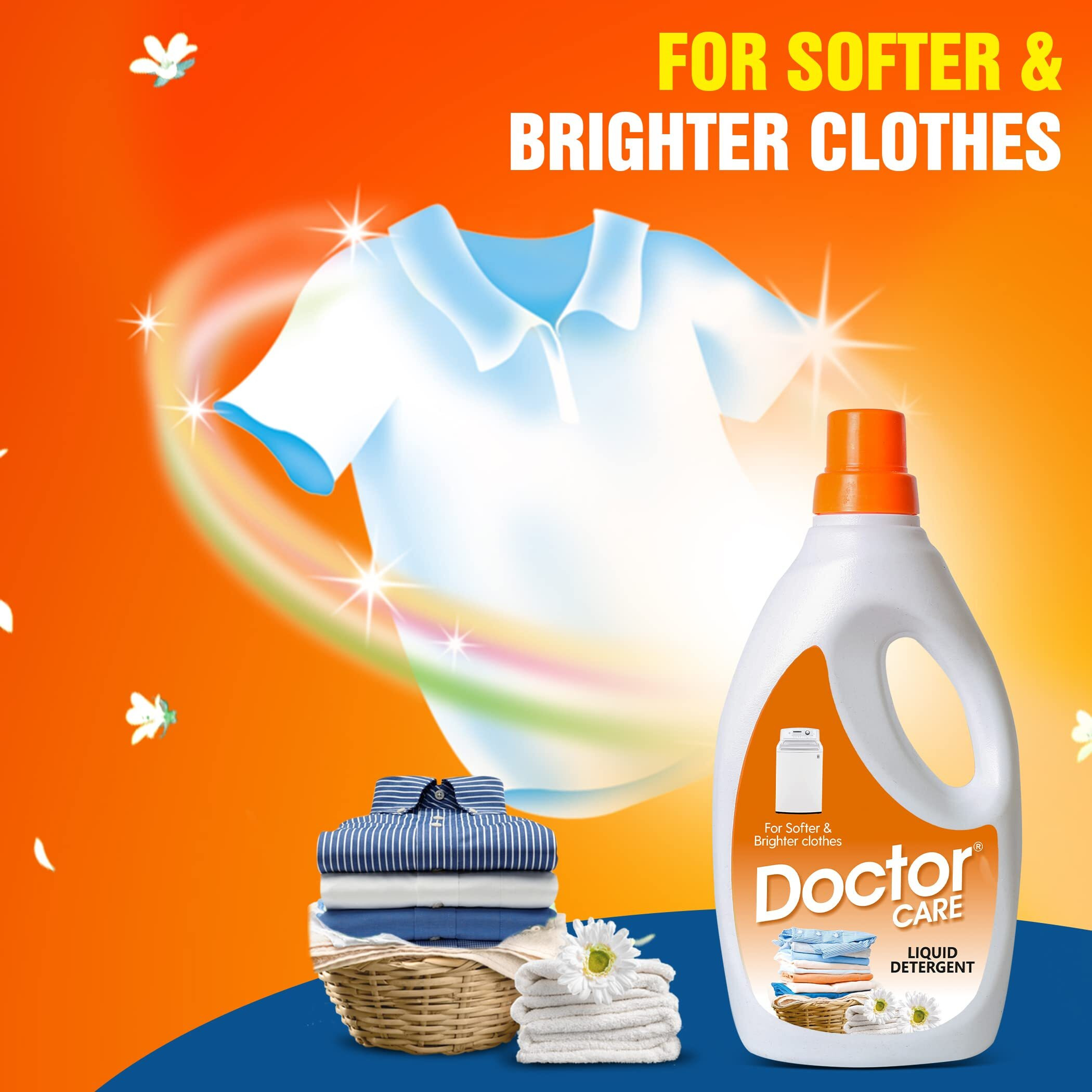 Doctor Care Liquid Detergent Top Load | Designed For Tough Stain Removal | Color Safe Technology | Eco-Friendly | Skin-Friendly | Suitable For Machine Wash Or Hand Wash | (5 Ltr)