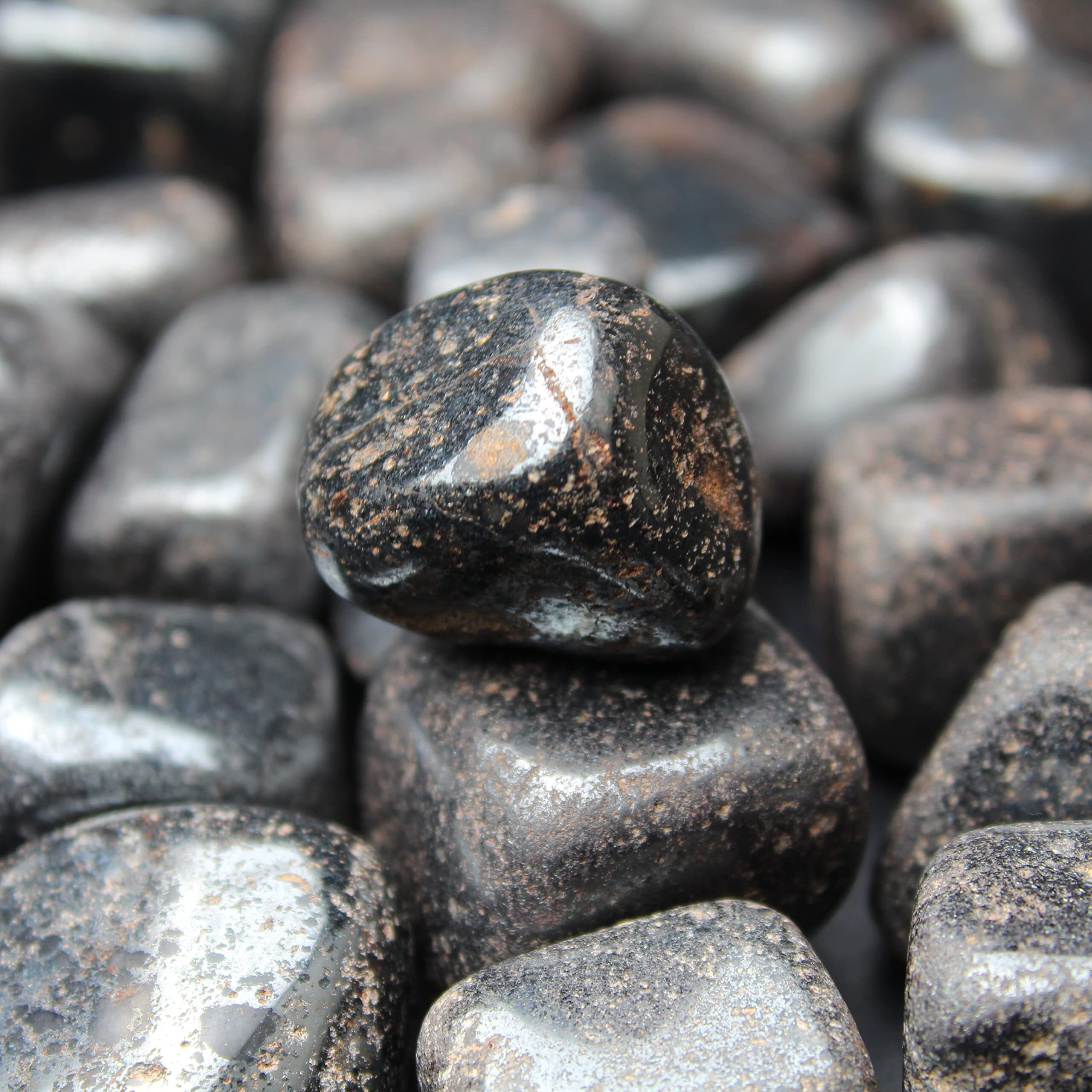 Remedywala Energized Hematite Tumble Stone | Pack Of 100 Grams