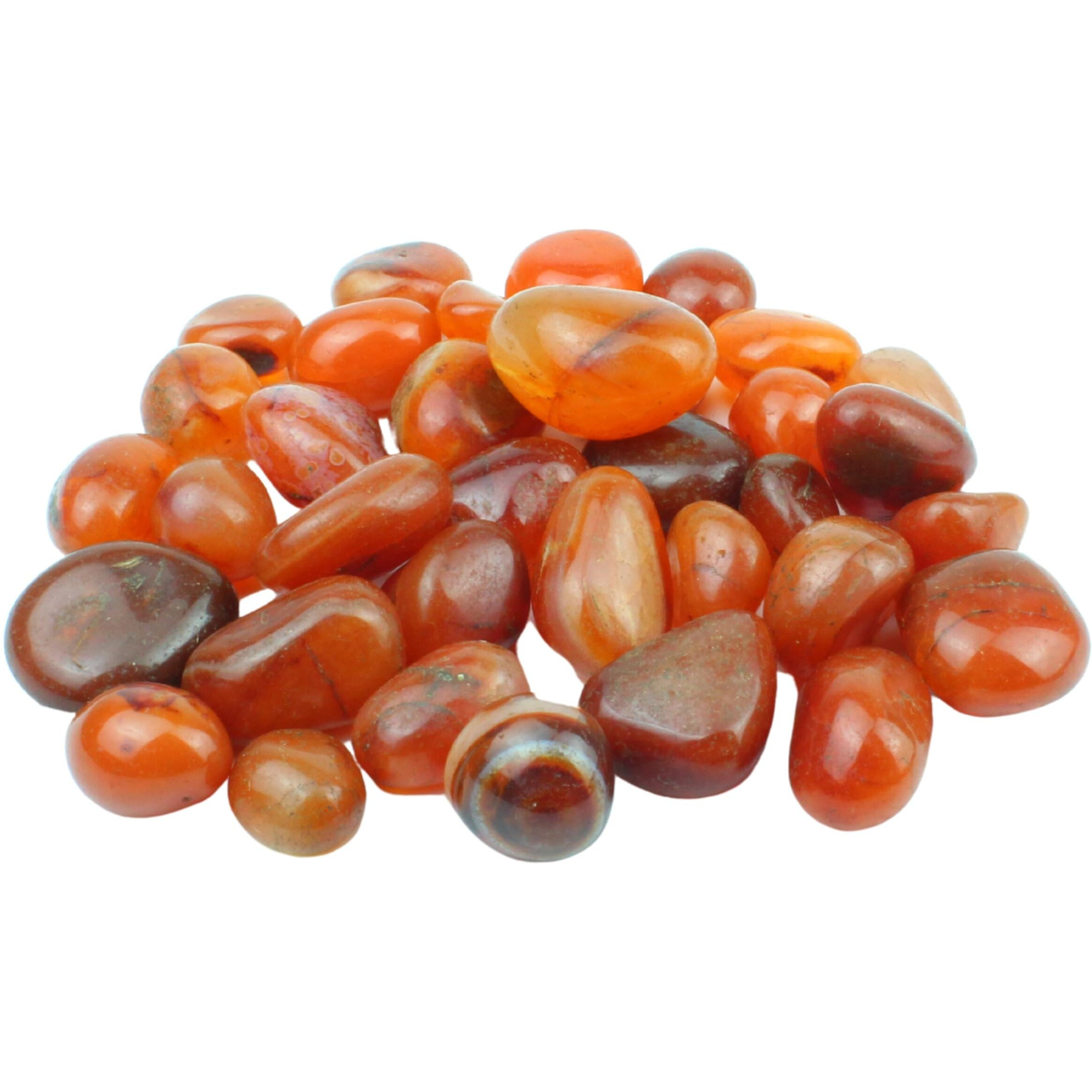 Remedywala Energized Carnelian Tumble Stone | Pack Of 100 Grams