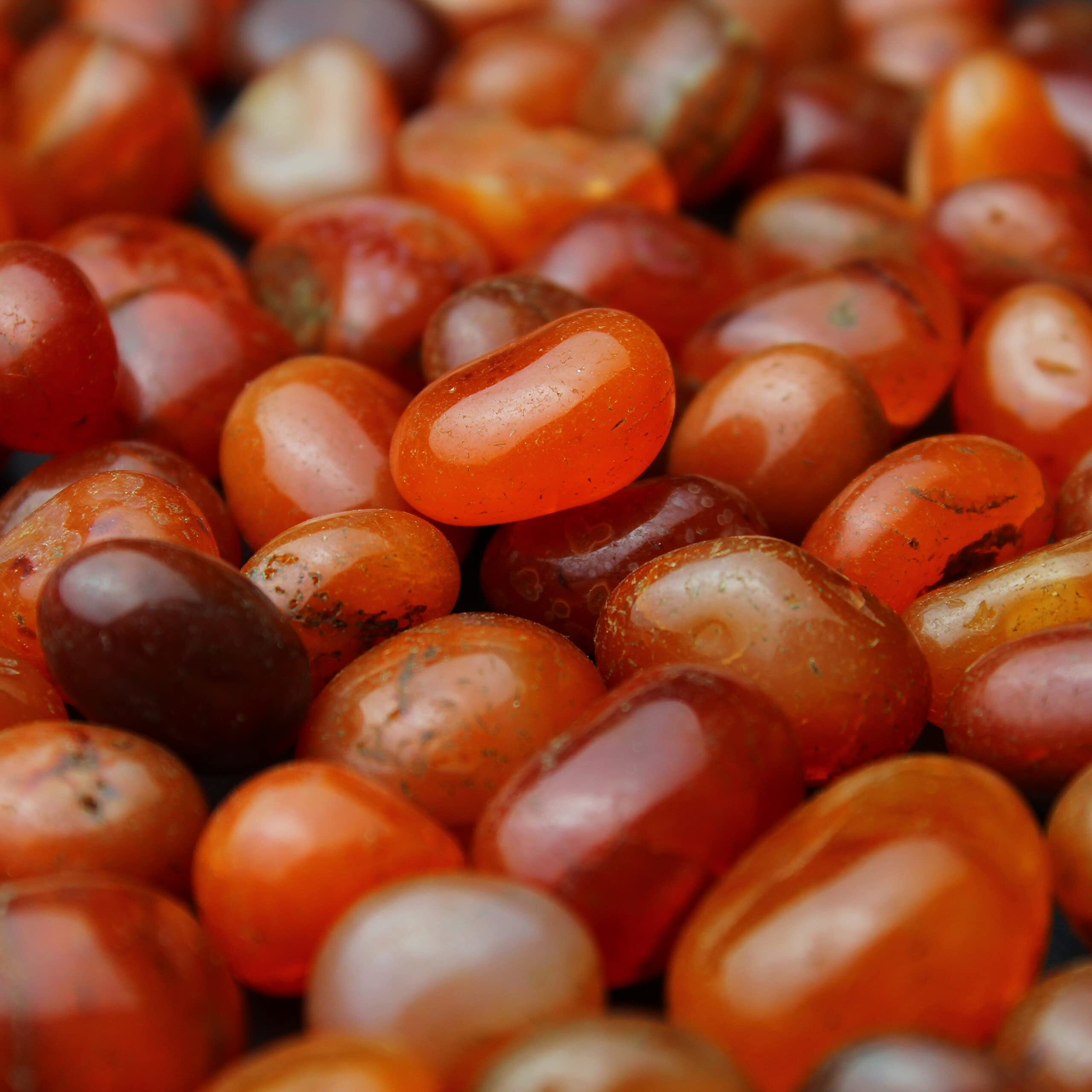 Remedywala Energized Carnelian Tumble Stone | Pack Of 100 Grams