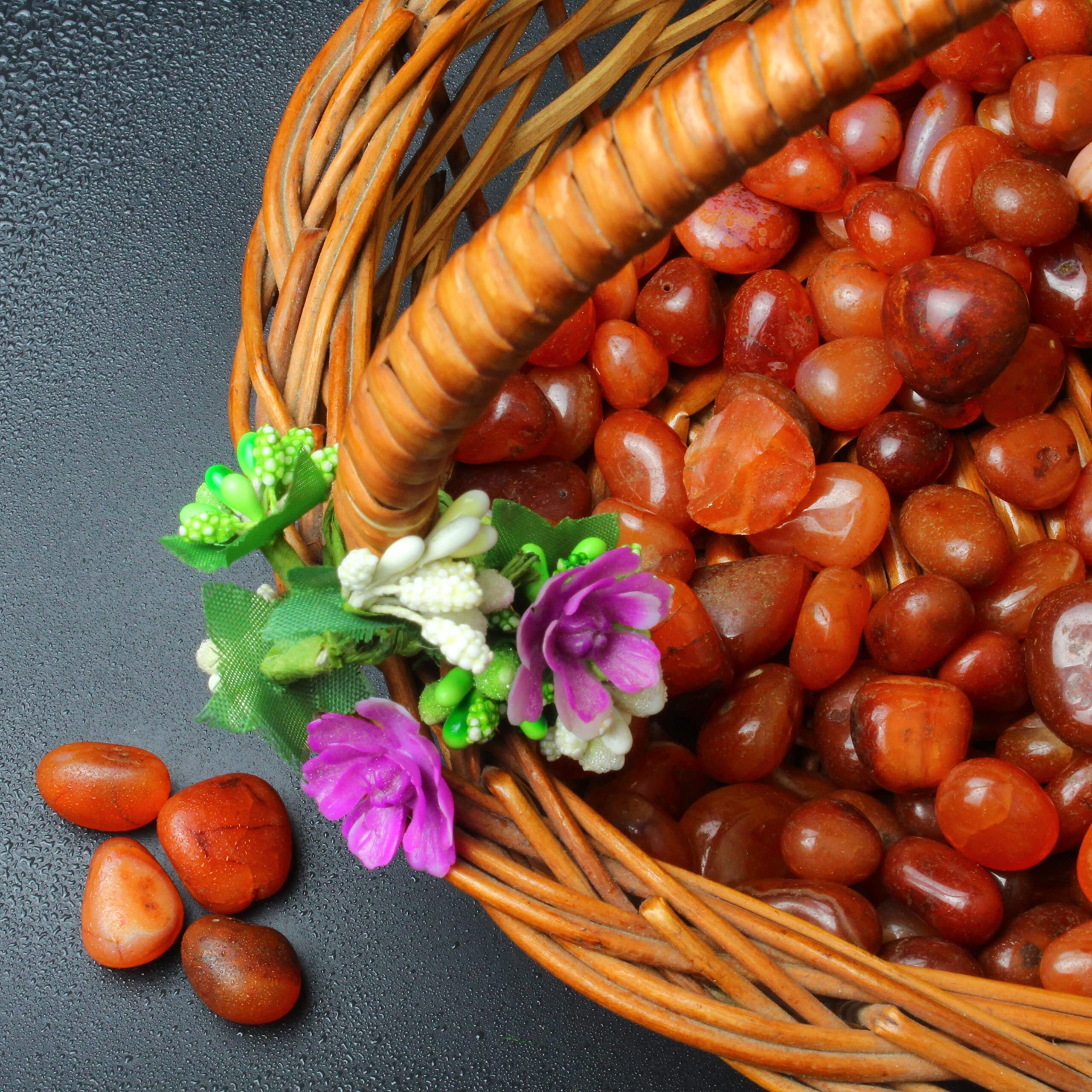 Remedywala Energized Carnelian Tumble Stone | Pack Of 100 Grams