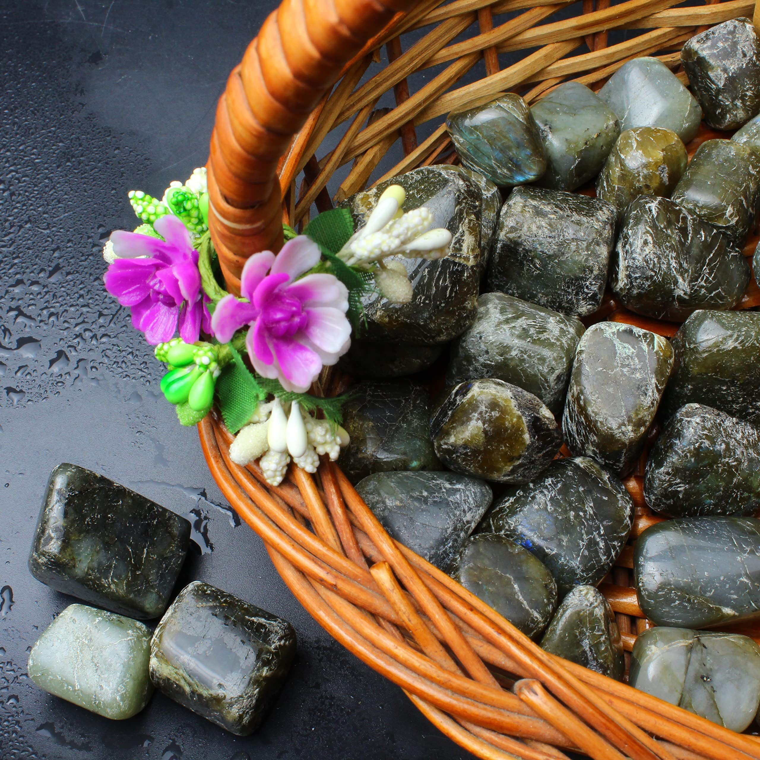 Remedywala Energized Labradorite Tumble Stone For Crystal Healing| Pack Of 100 Grams