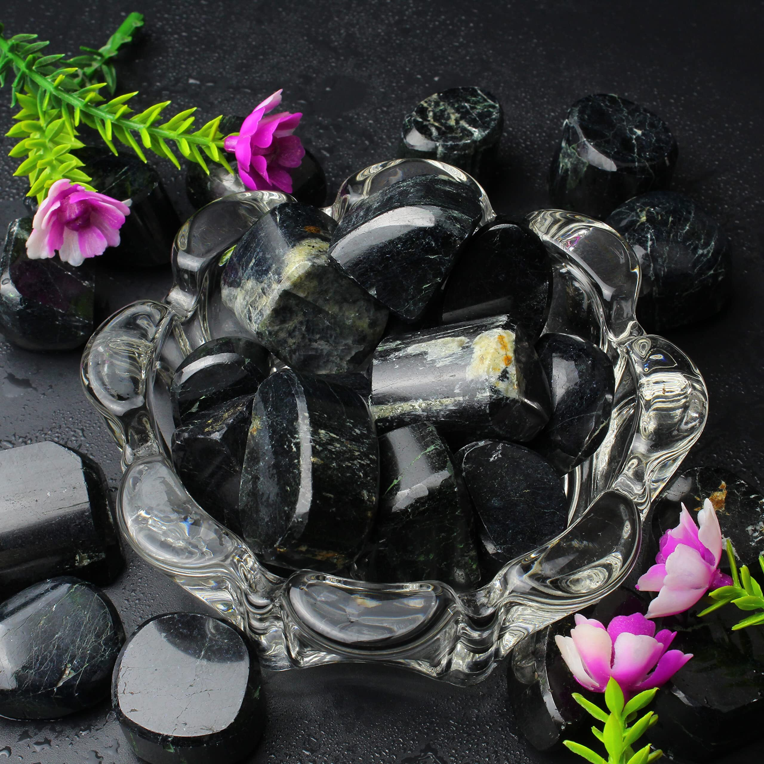 Remedywala Black Tourmaline Tumble Stone For Crystal Healing