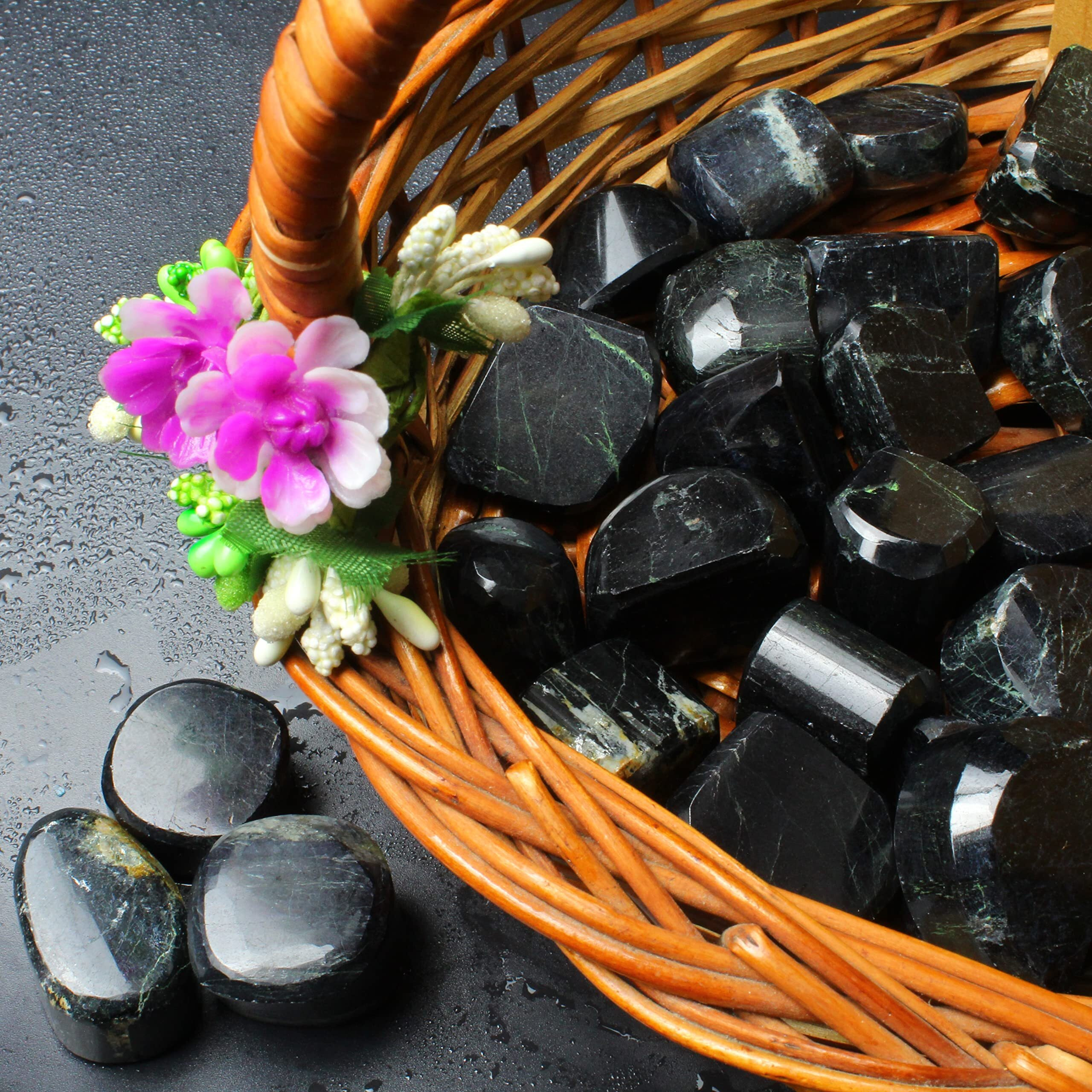 Remedywala Black Tourmaline Tumble Stone For Crystal Healing
