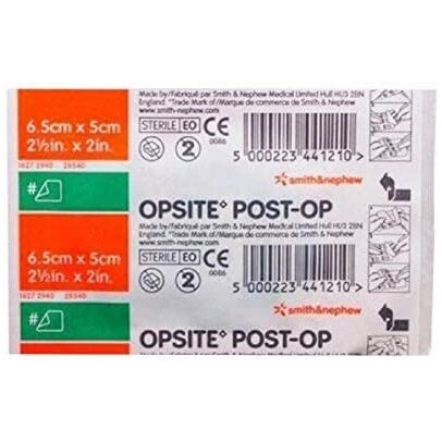 Waterproof Transparent Wound Dressing, Skin-Colored, Hypoallergenic & Wash-Proof Adhesive Bandage For Post-Surgical & Injury Protection, 6.5Cm X 5Cm (Pack Of 10)