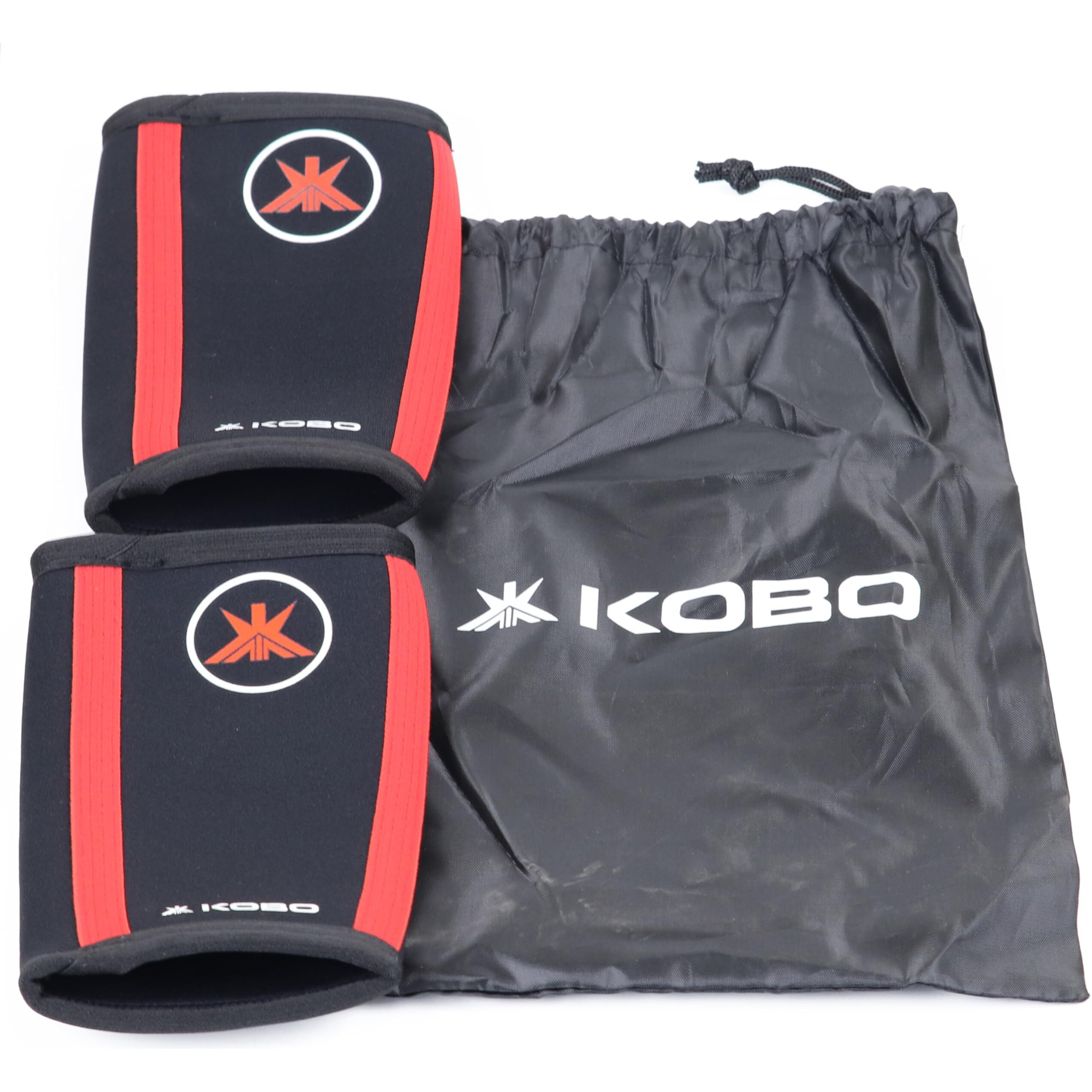 Kobo Power Weight Lifting Elbow Sleeves/Elbow Wraps Bandages 5 Mm Neoprene (Imported) (Pair)