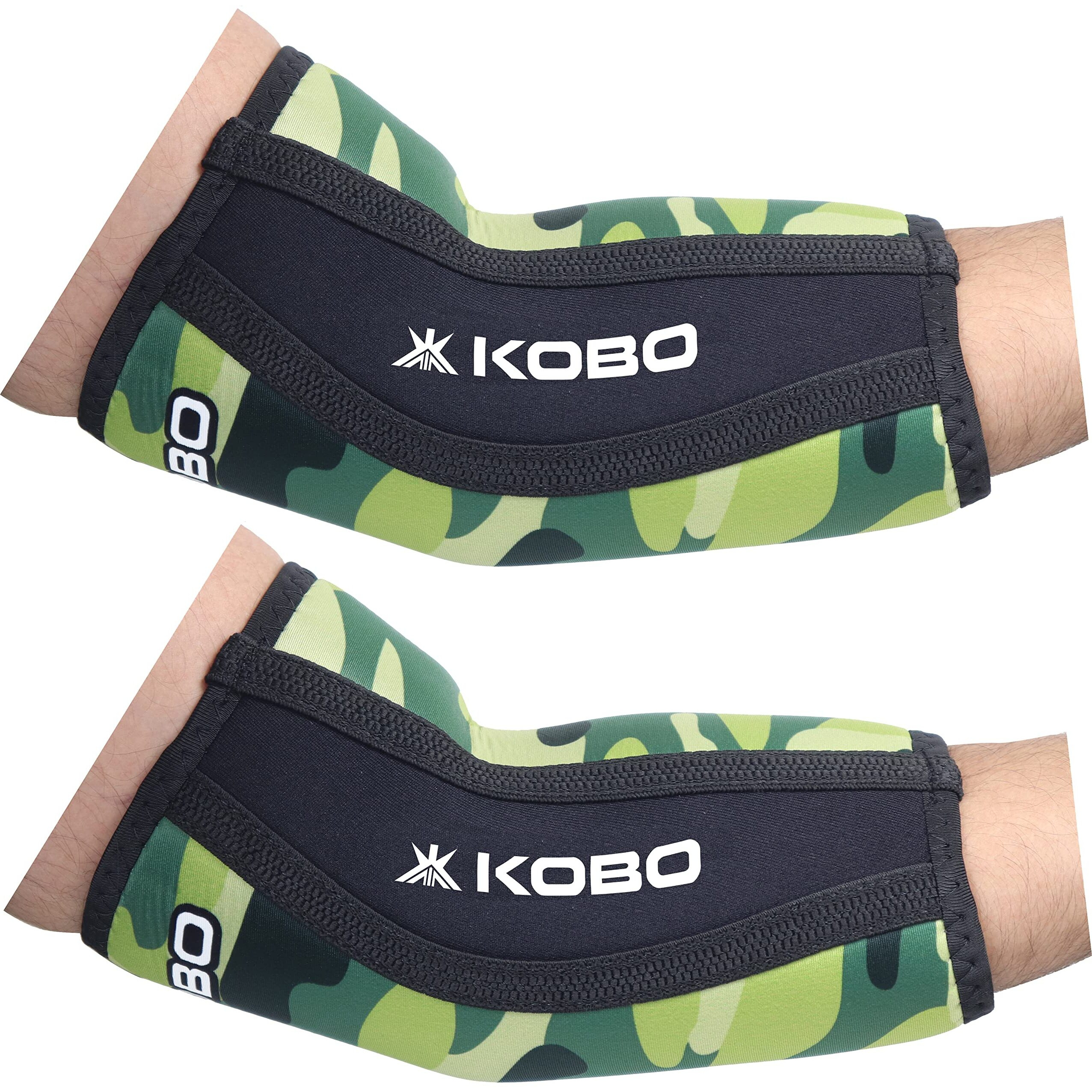 Kobo Power Weight Lifting Elbow Sleeves/Elbow Wraps Bandages 3 Mm Neoprene (Imported) (Pair)