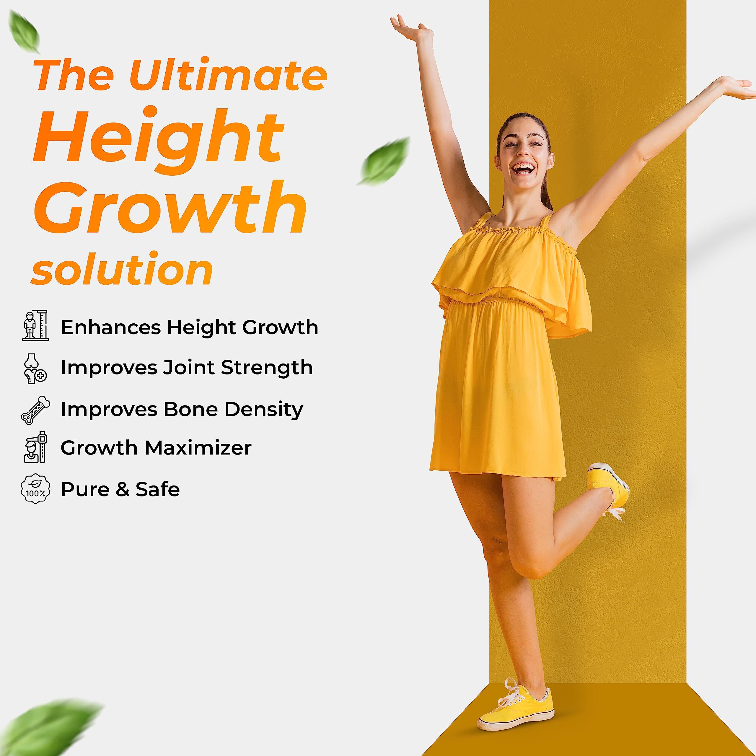 Health Veda Organics Private Limited Proplus, 180 Veg Capsules | For Good Height & Great Personality | Healthy Bones & Muscles For Men & Women (Pack Of 3)