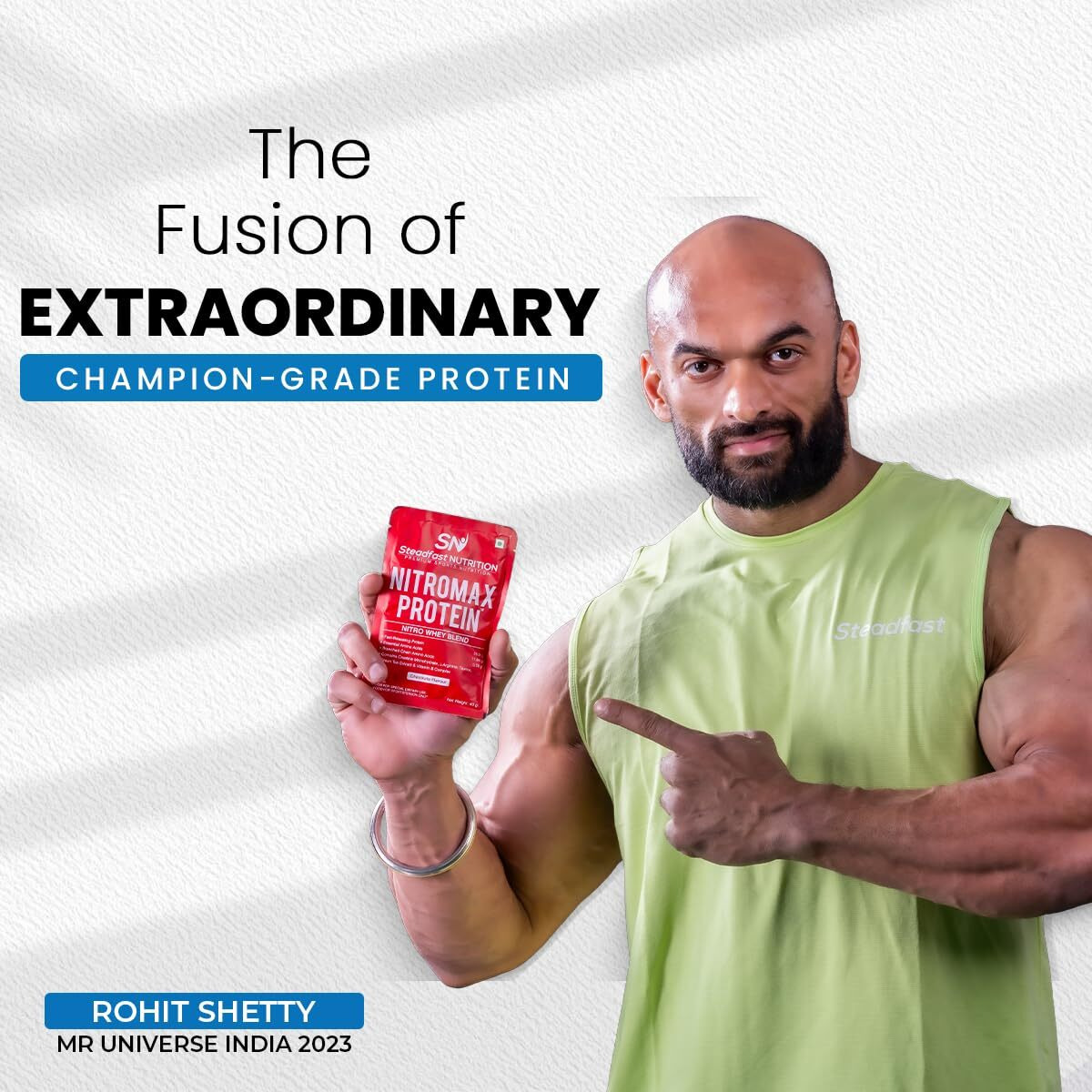 Steadfast Nutrition Nitromax Protein |25.9G Fast Releasing Protein, 11.94G Eaa, 5.78G Bcaa Per Sachet | Increases Muscle Pump, Strength, Lean Muscle (6 Sachets, Chocolate)