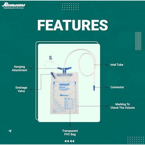 Romsons Romo 30 Urine Collection Disposable Bags, 25 Count With Super Absorbent And Ziplock, Portable Urinal, Camping Pee Bags, Emergency Bag During Traffic Jam And Travel - Pack Of 25
