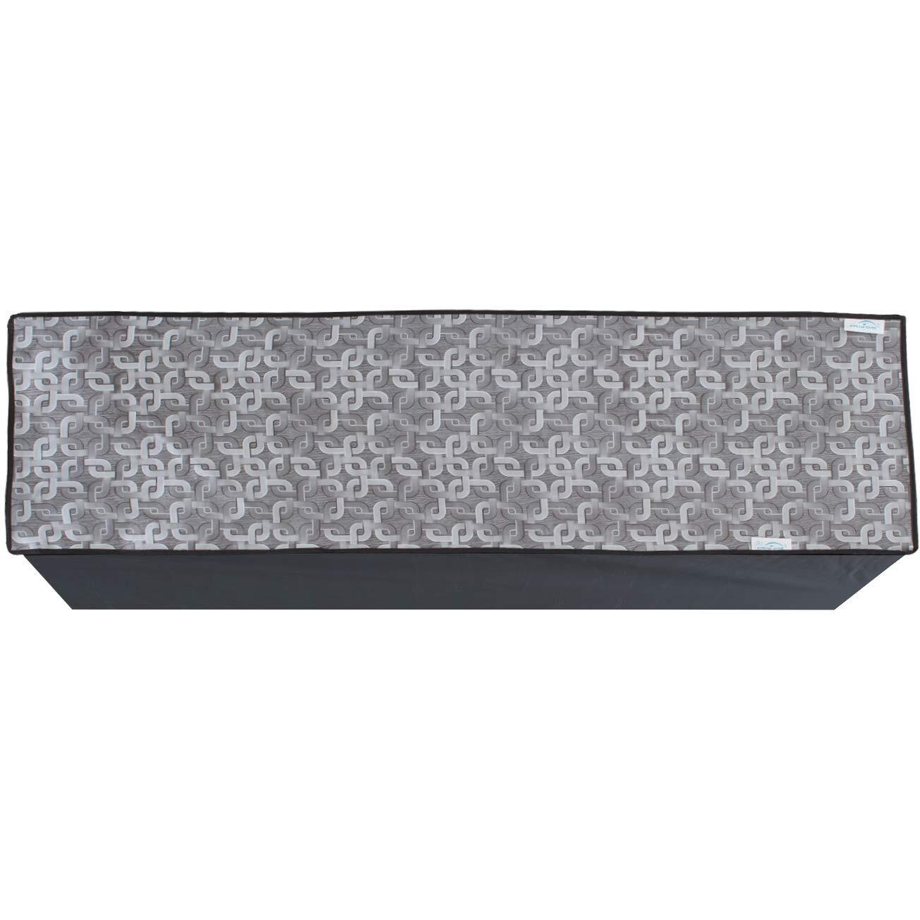 Dream Care Ziczac Printed Ac Cover For 1.5 Ton Split In Unit- Grey