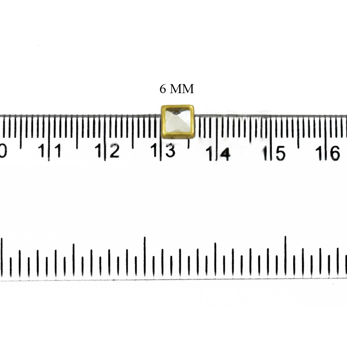 Embroiderymaterial Raw Material Flat Glue On Kundan Stones Beads For Jewellery Making, Bangles Work, Maggam Work Material, Stones For Embroidery Work (Square Shape, 6Mm, 500 Pieces),Multicolor