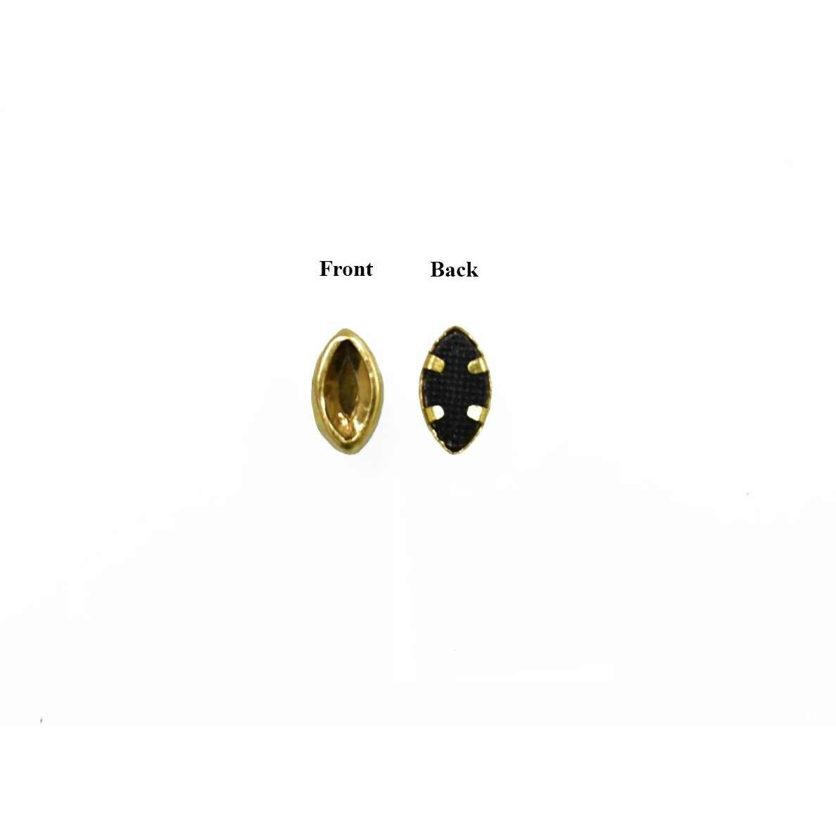 Embroiderymaterial Raw Material Flat Glue On Kundan Stones Beads For Jewellery Making, Bangles Work, Maggam Work Material, Stones For Embroidery Work, (Marquise Shape, 5Mm, 500 Pieces),Multicolor