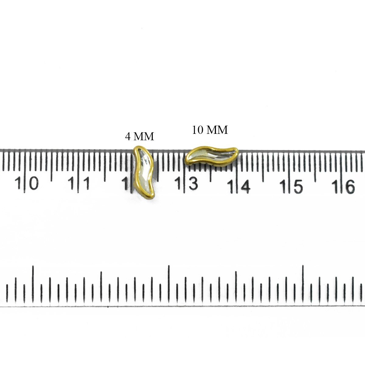 Embroiderymaterial Kundans For Embroidery, Craft And Jewellery Making (S Shape, 4Mm, 500 Pieces),Multicolor